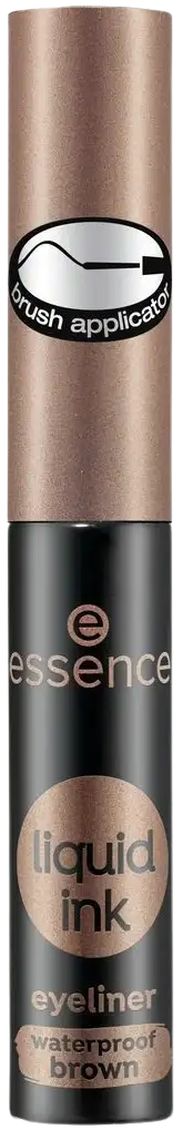 essence liquid ink eyeliner waterproof brown 02 Ash brown 3 ml - 2