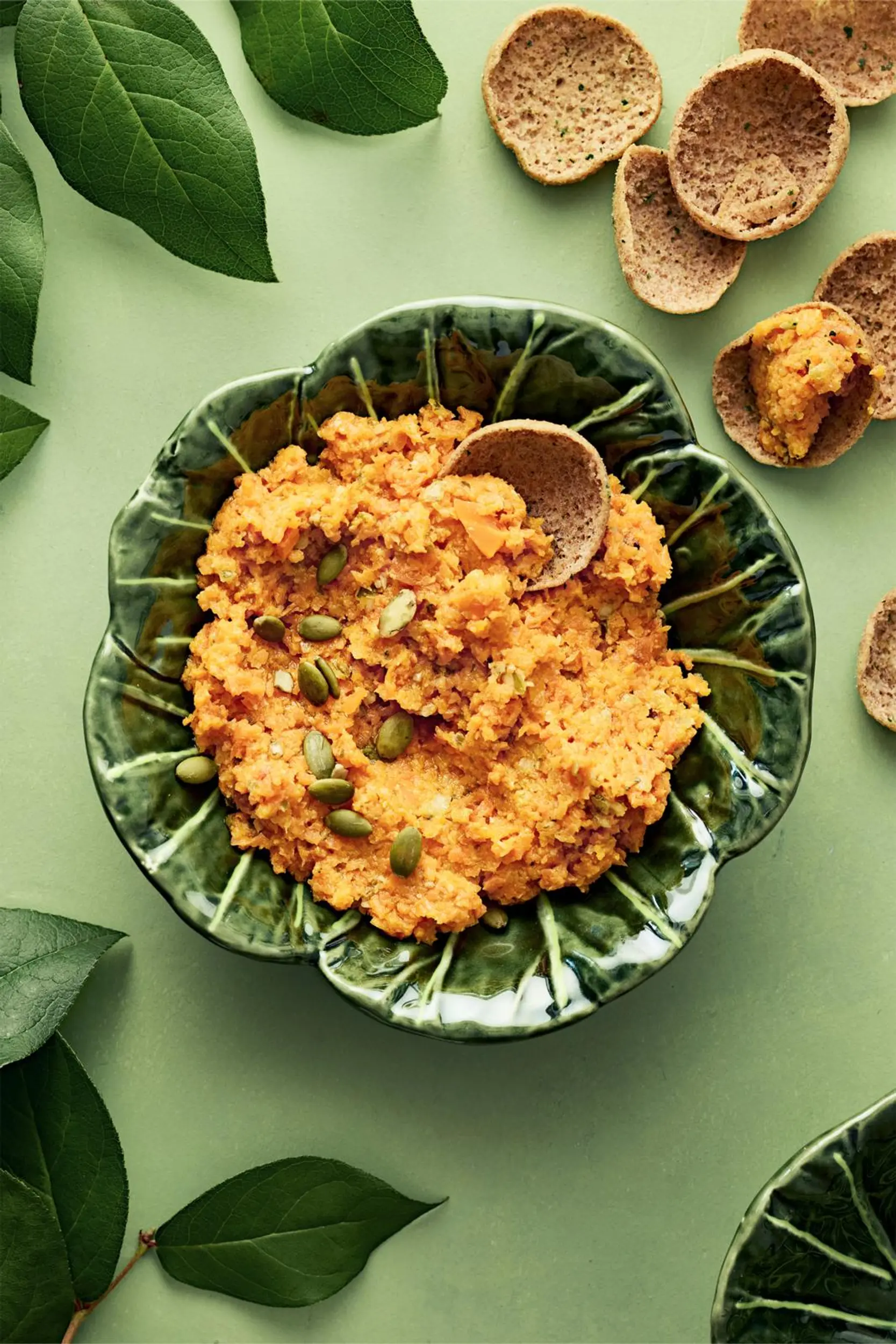 Kurpitsansiemen-porkkanatahna