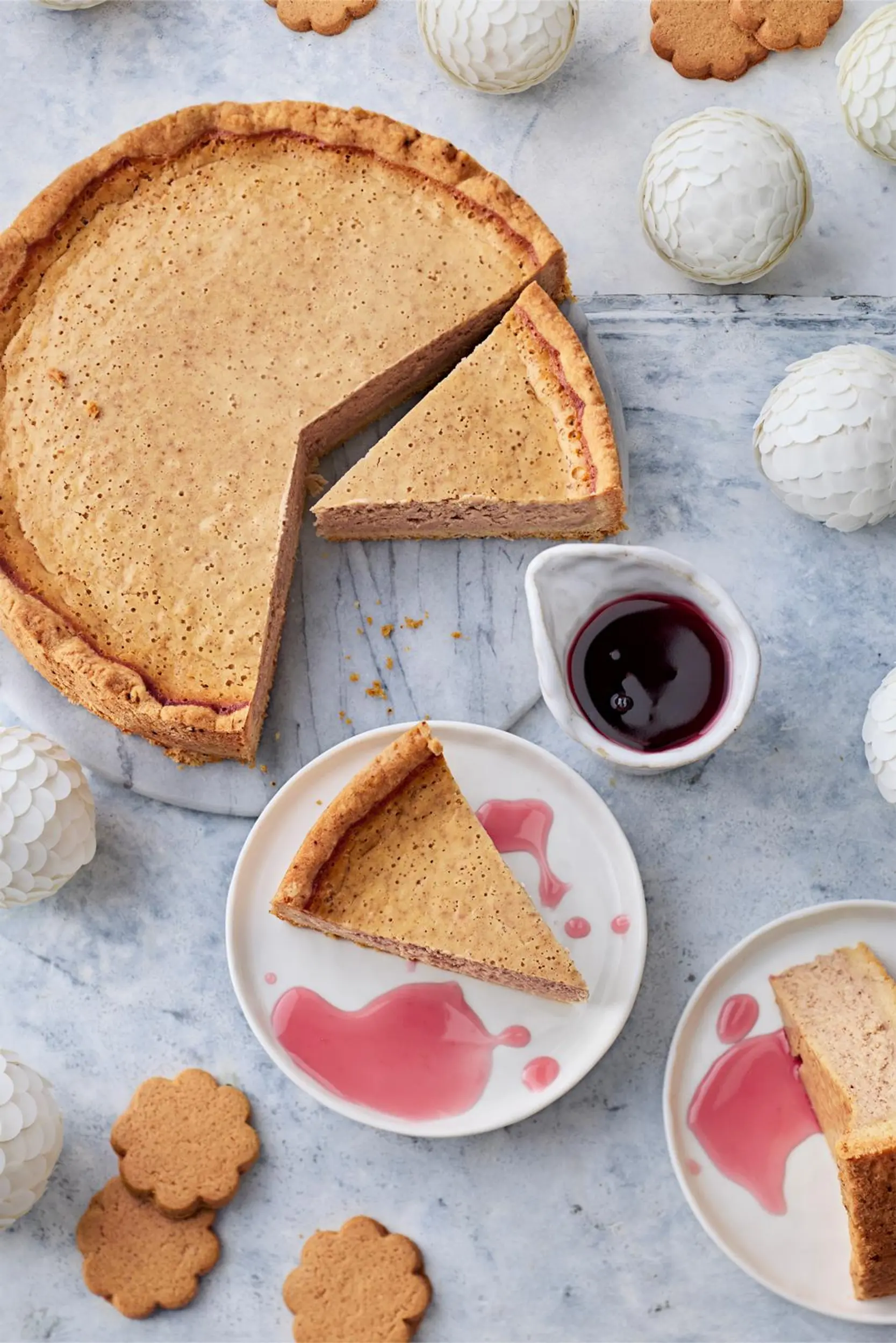 Piparijuustokakku ja glögikastike