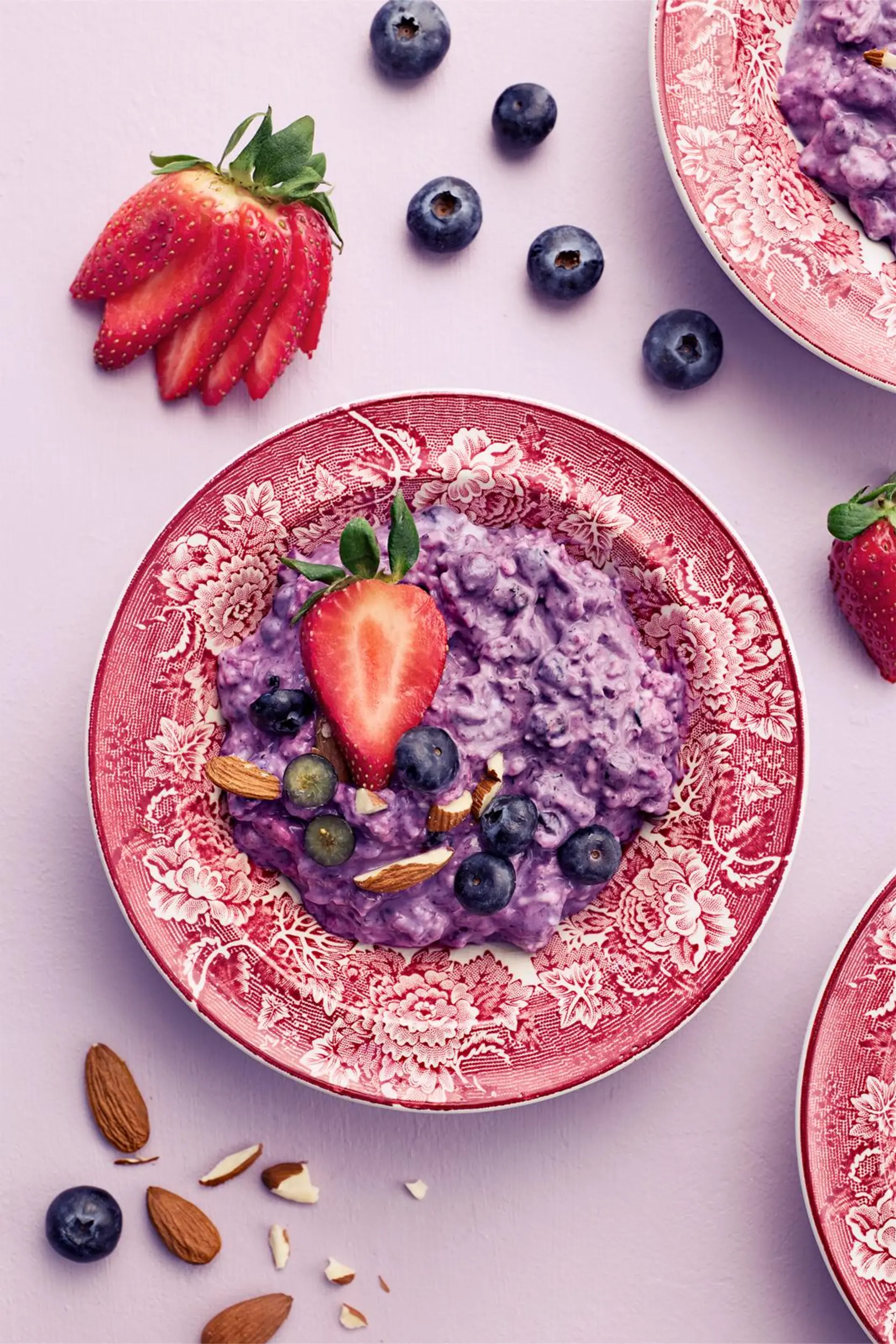 Mustikkapiirakan makuinen tuorepuuro