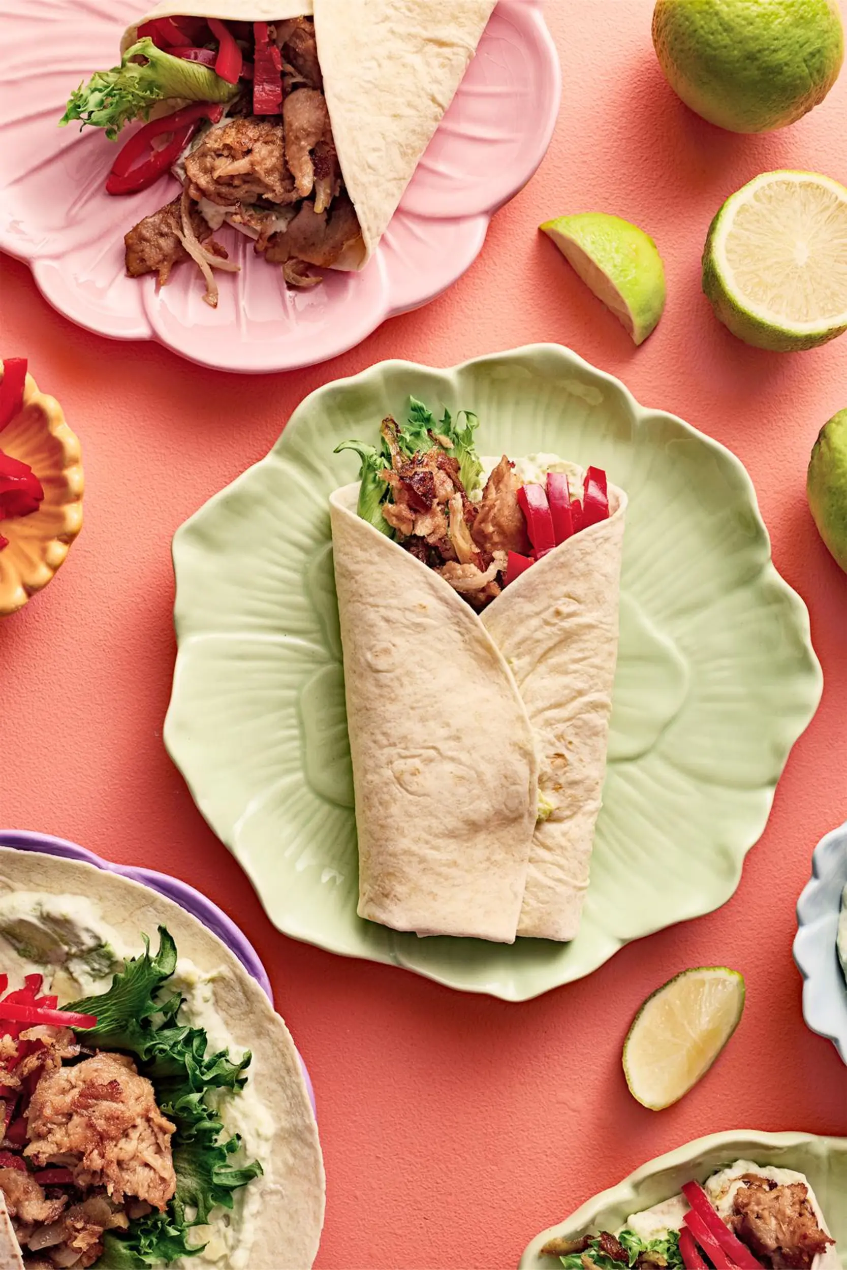 Tortillat härkissuikaletäytteellä