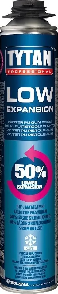 Pistoolivaahto Low Expansion talvilaatu 750 ml