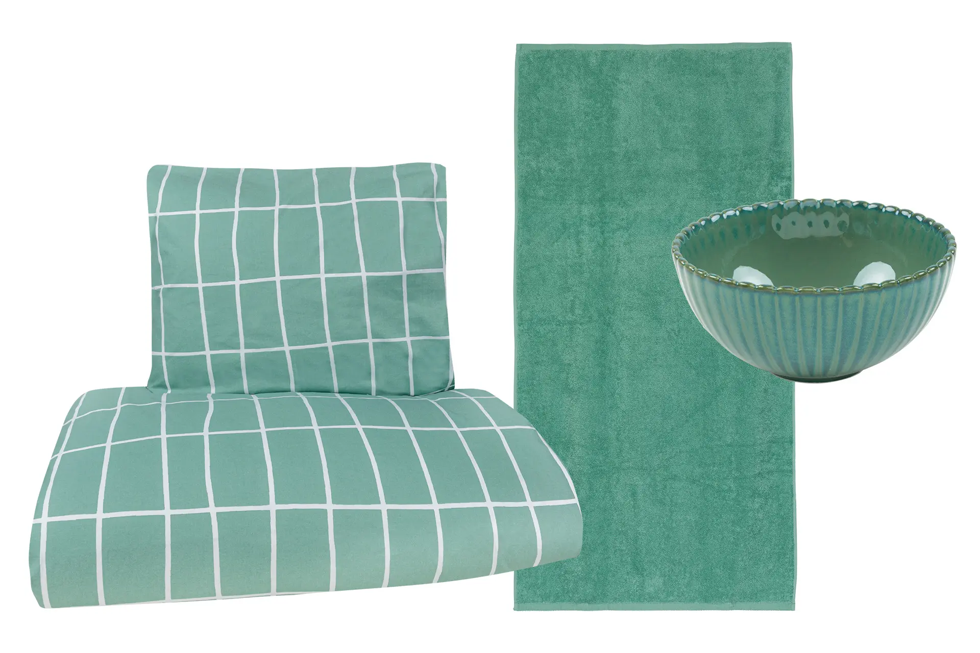 Vihreitä sisustusesineitä