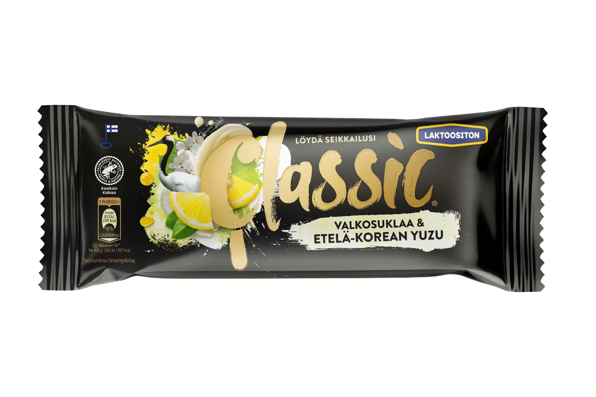 Classic Valkosuklaa & Etelä-Korean Yuzu kermajäätelöpuikko