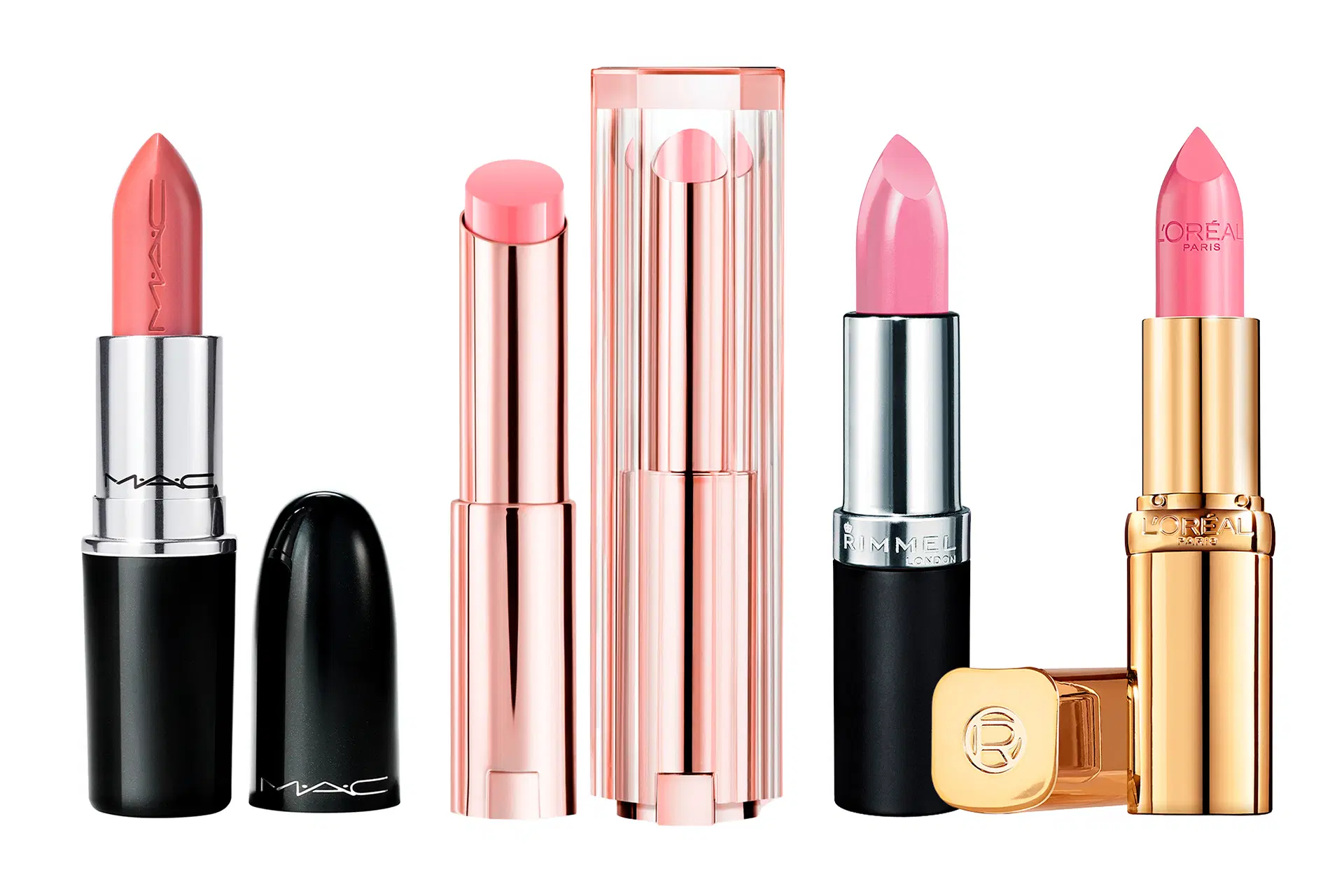 Vaaleanpunaisia huulipunia