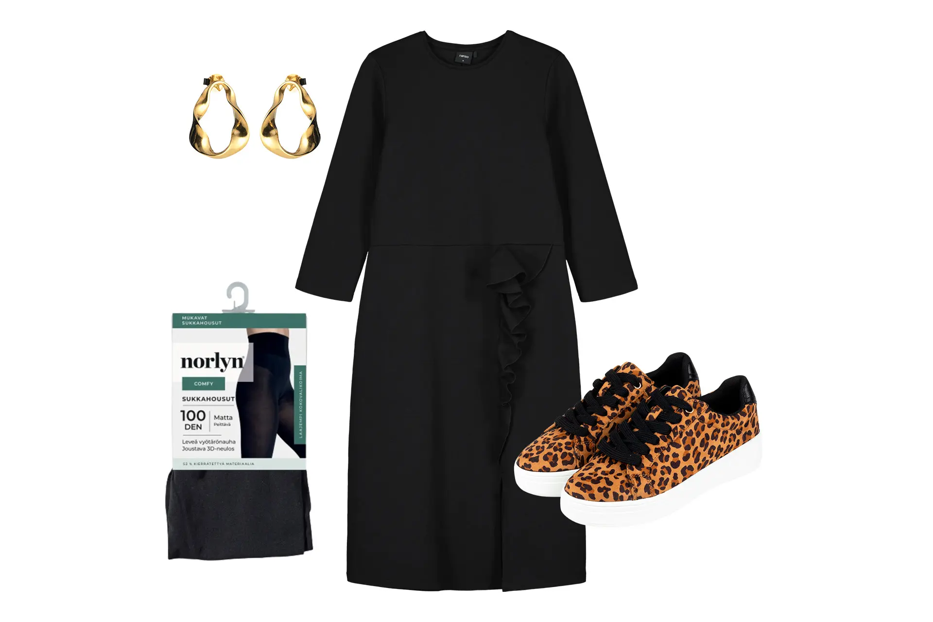 Vaatteita ja asusteita.