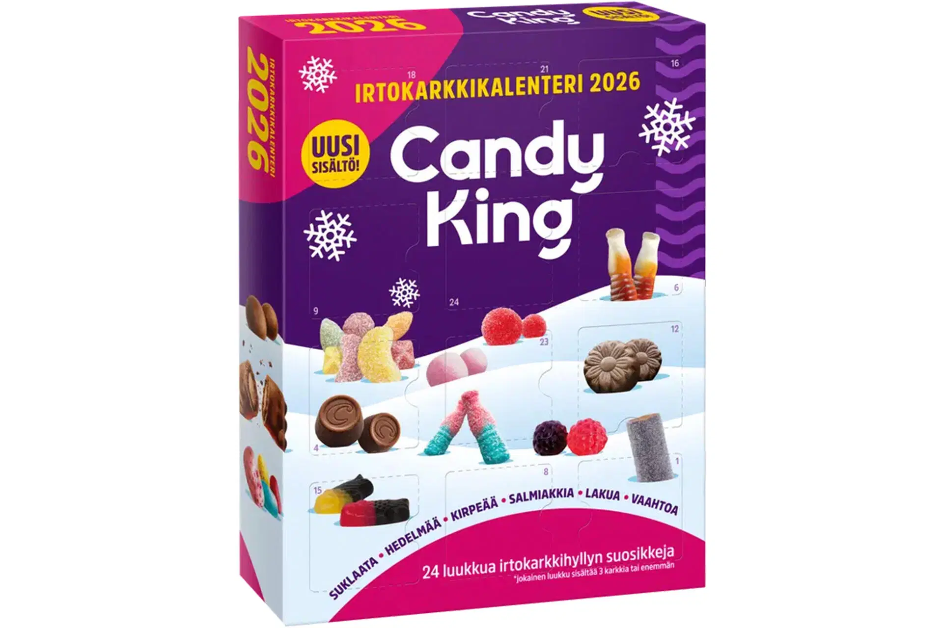 CandyKing irtokarkkikalenteri