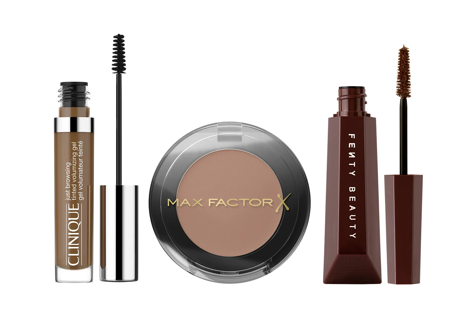 Kulmakarvageeli, luomiväri ja ruskea ripsiväri