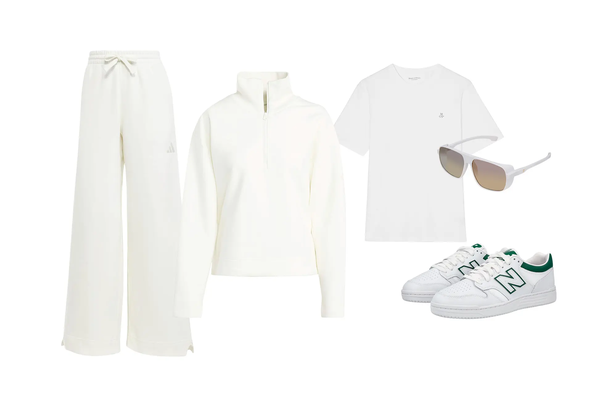 Vaatteita ja asusteita.