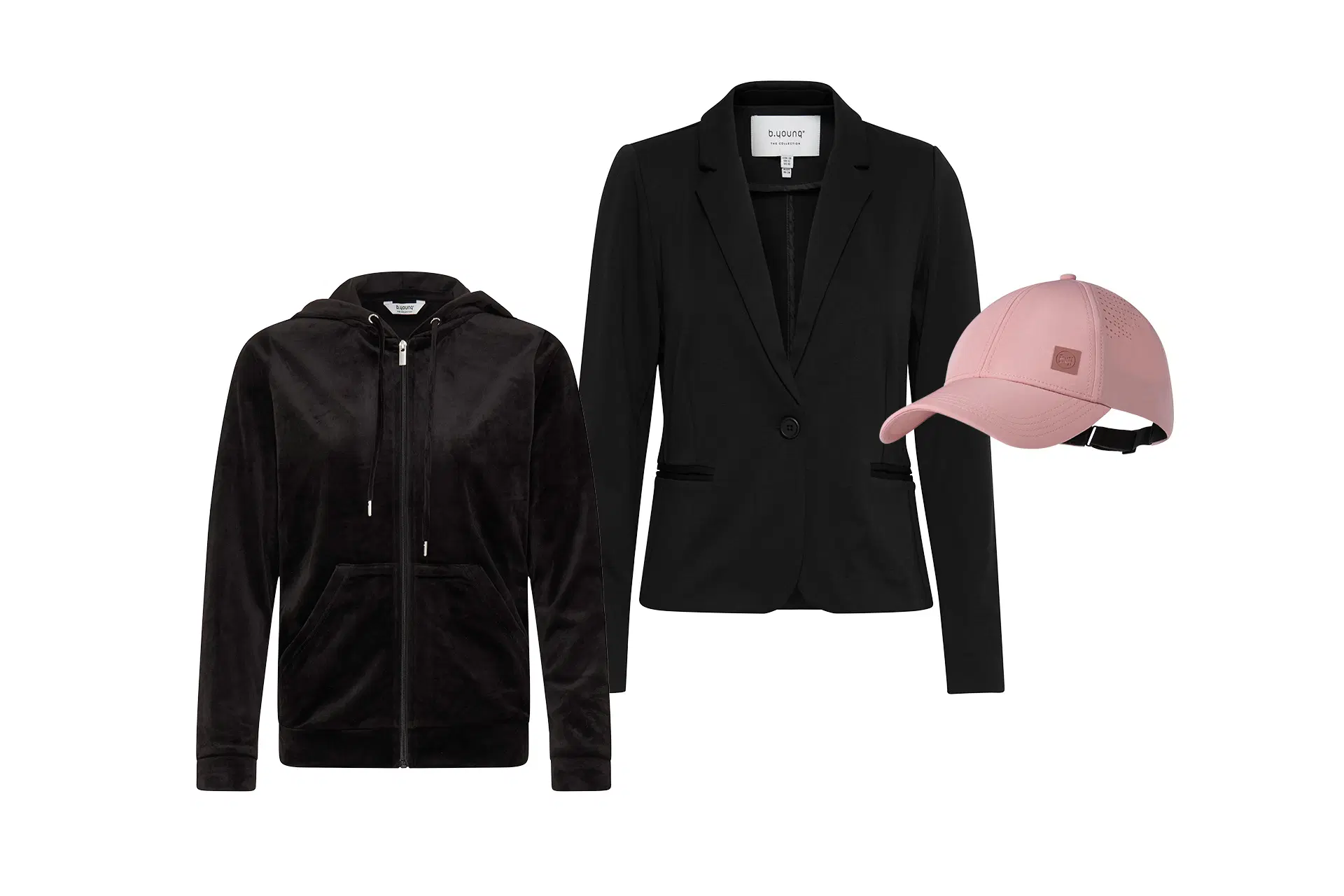 Huppari, bleiseri ja lippis