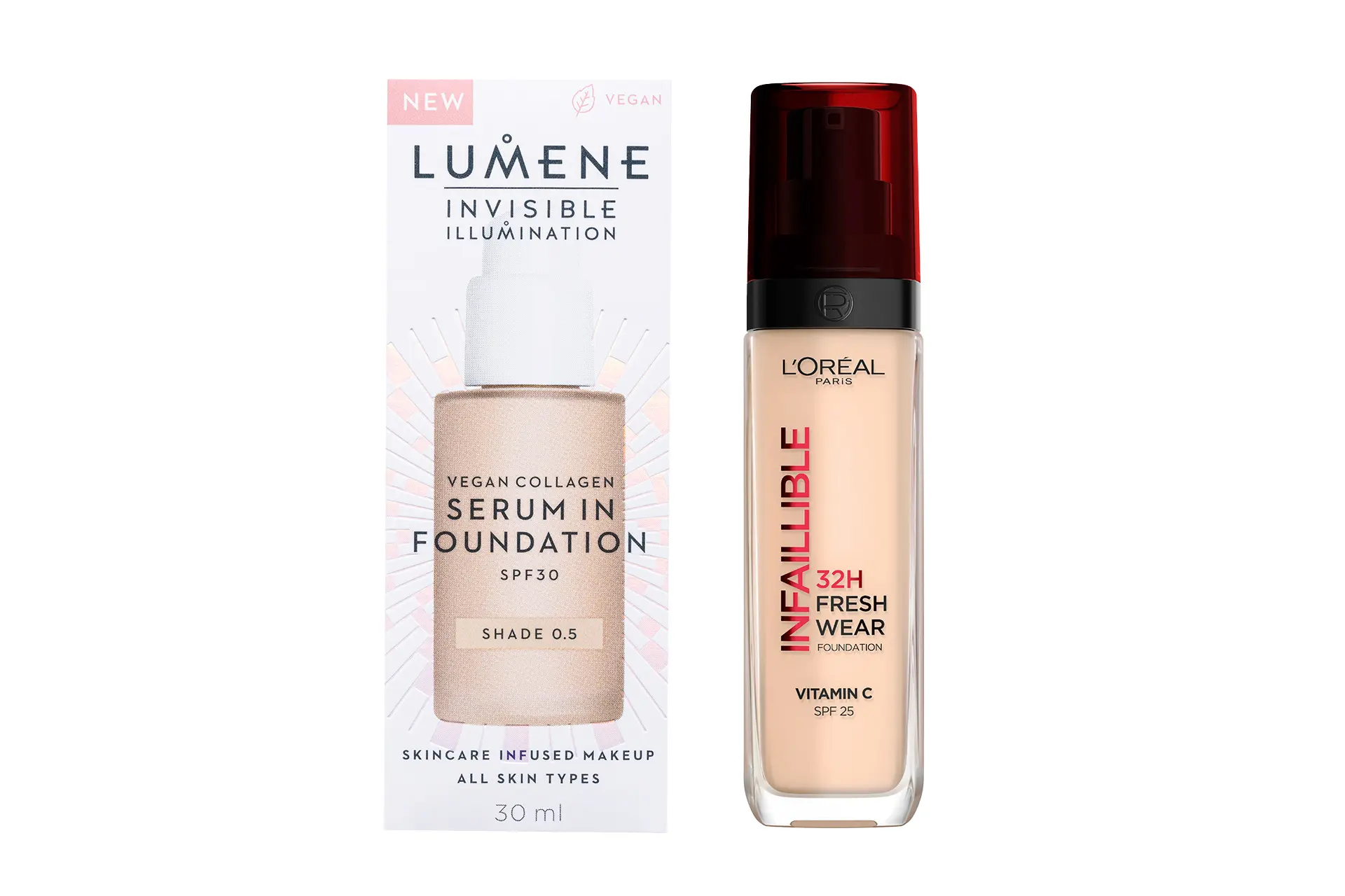 Kevyitä meikkivoiteita