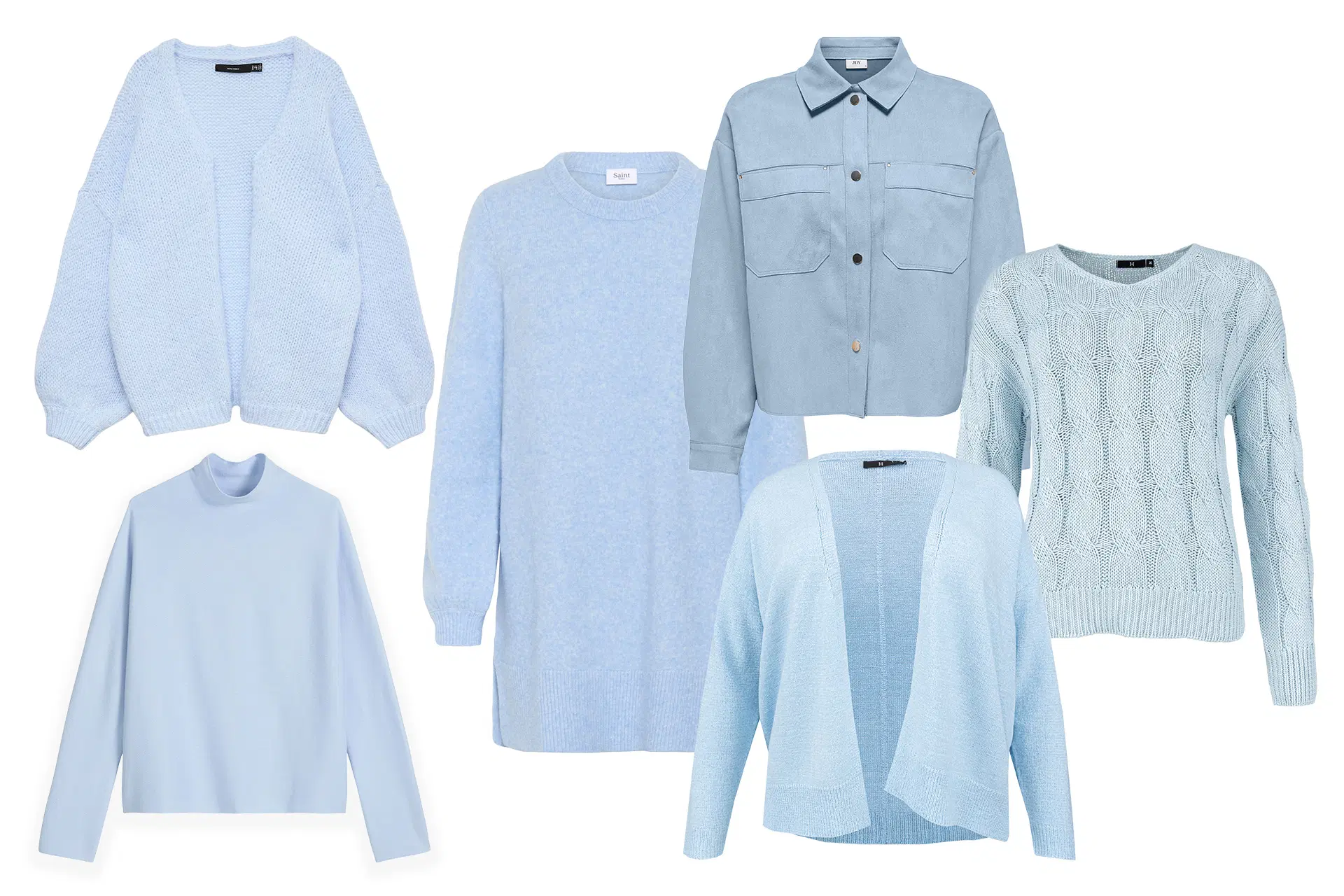 Vaaleansinisiä yläosia