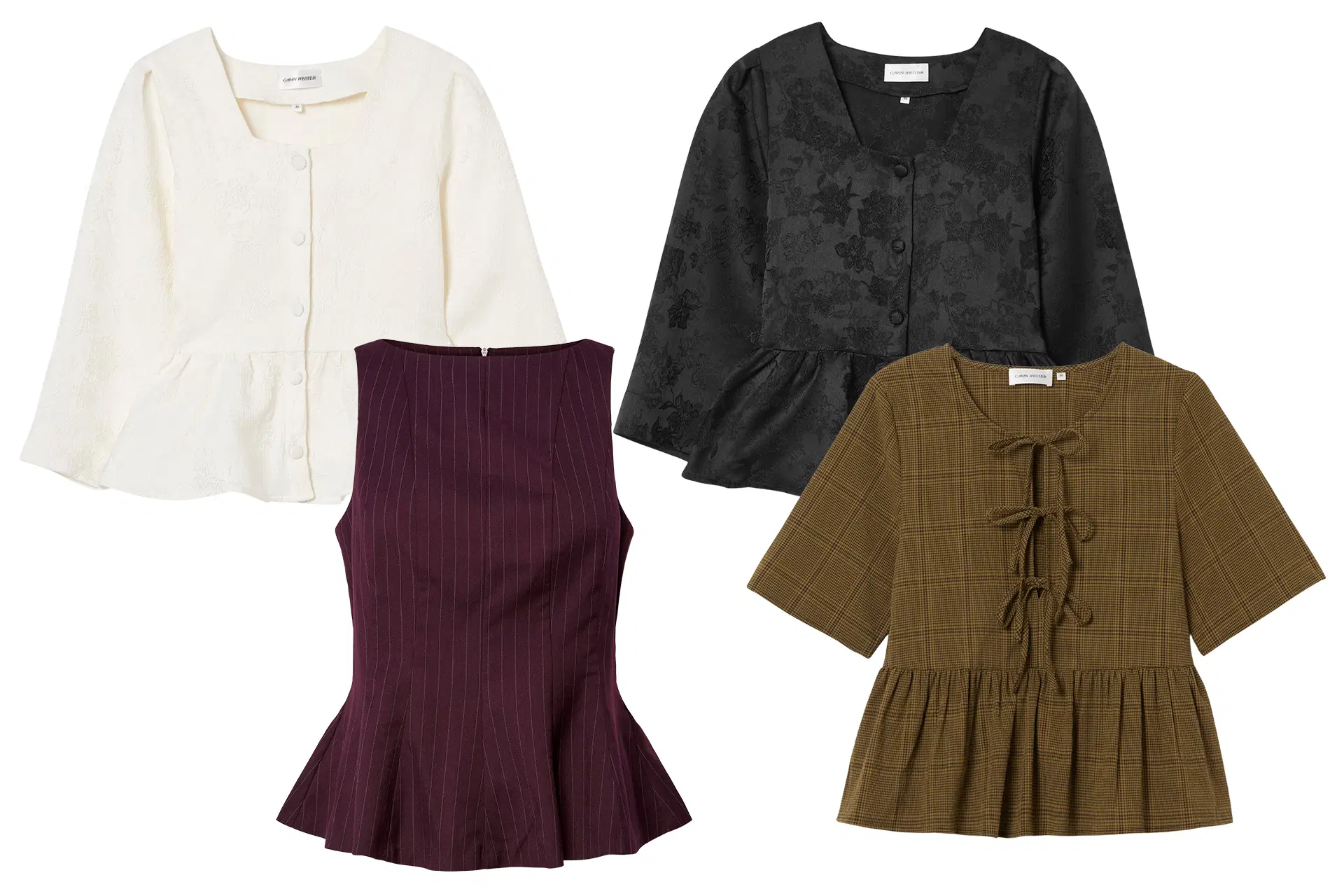 Peplum-mallisia paitoja