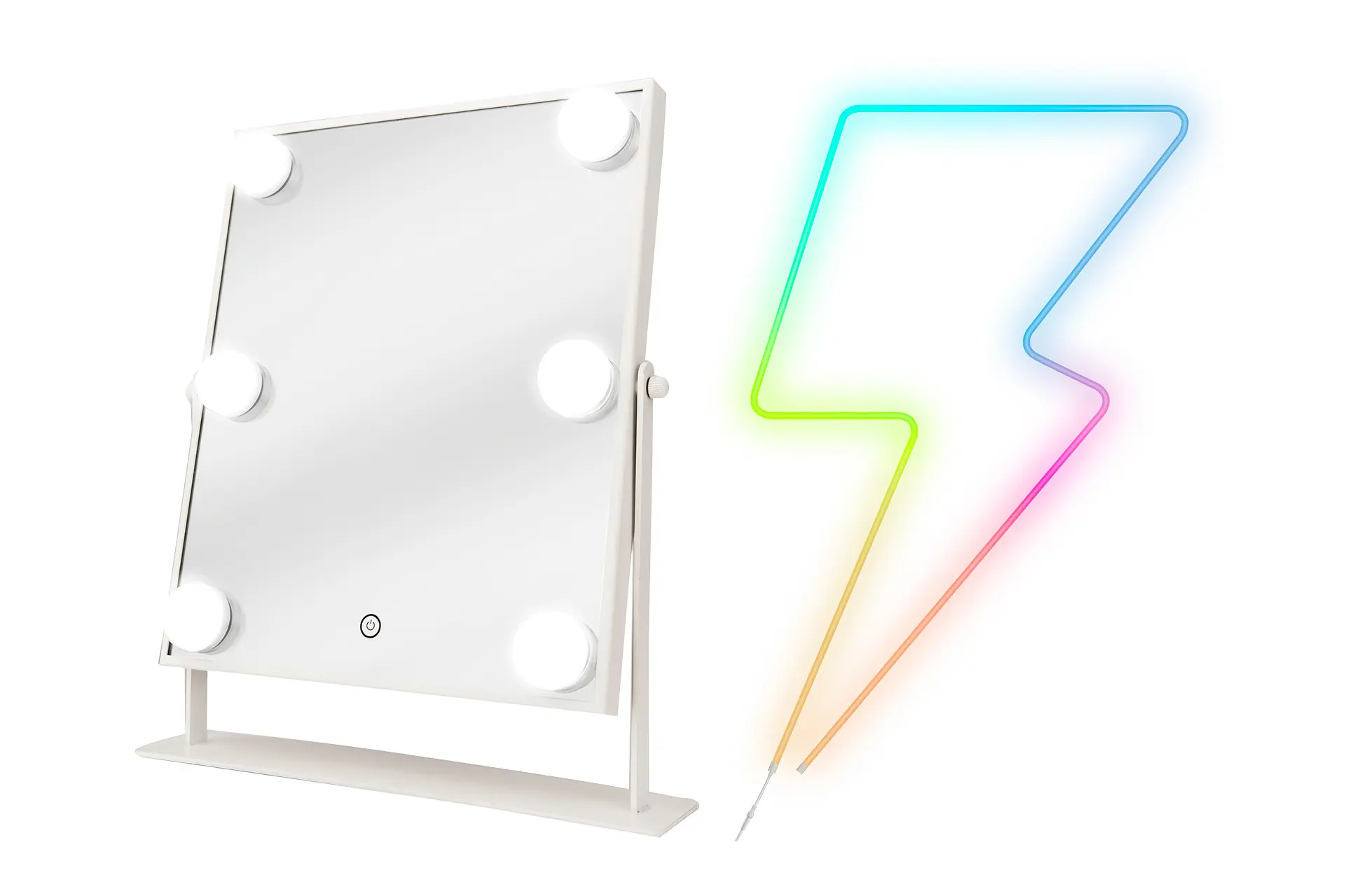 Meikkipeili ja valonauha