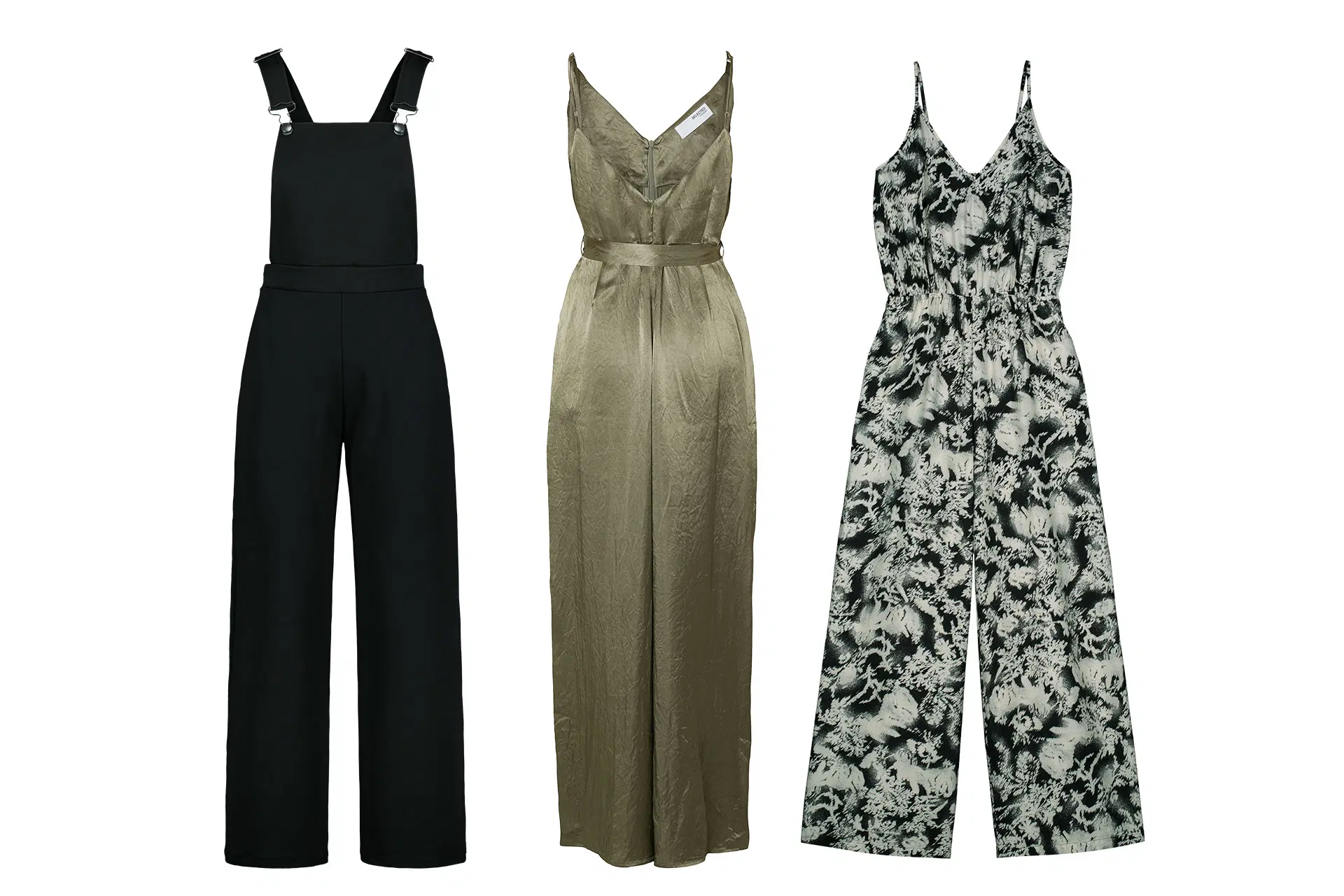 Kolme haalaria rivissä.