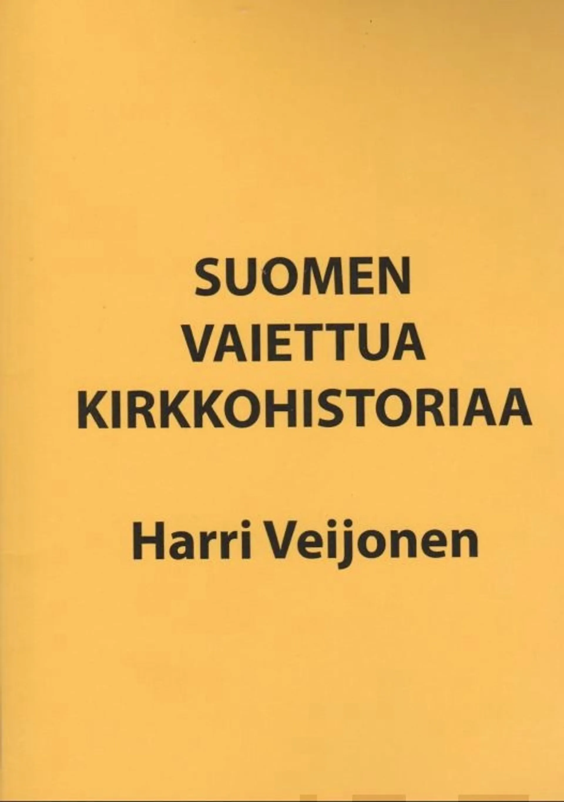 Veijonen, Suomen vaiettua kirkkohistoriaa