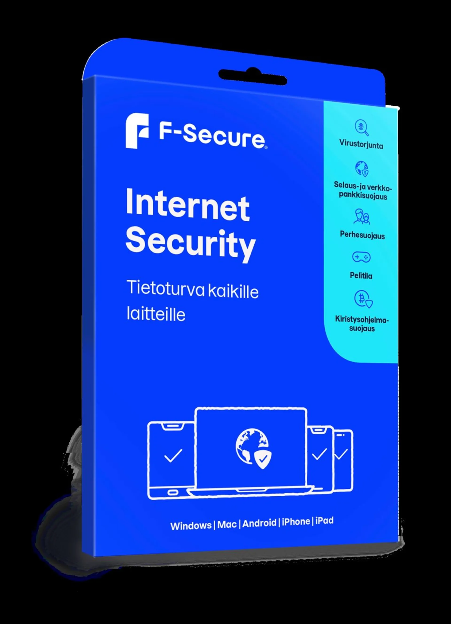 F-Secure Internet Security (SAFE) 1 vuosi, 3 laitetta + 4kk