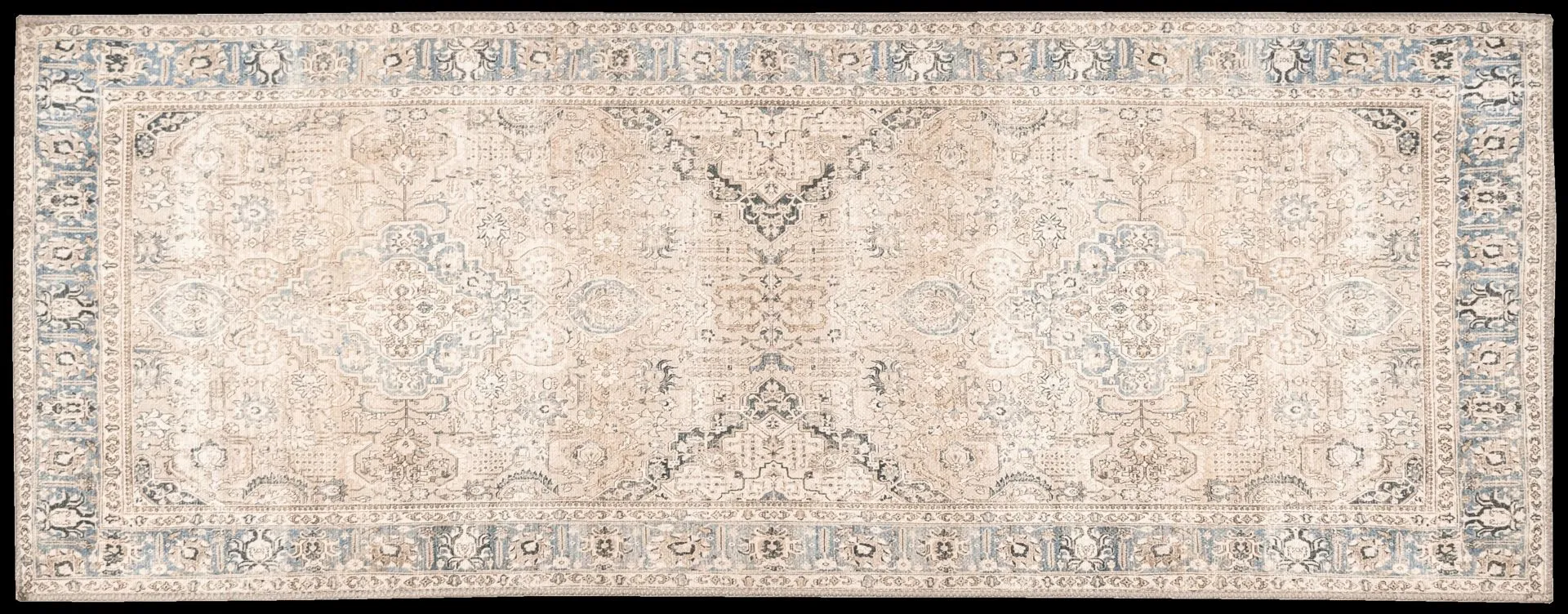 Hestia käytävämatto Antique chenille 80x250cm v.harmaa - 1