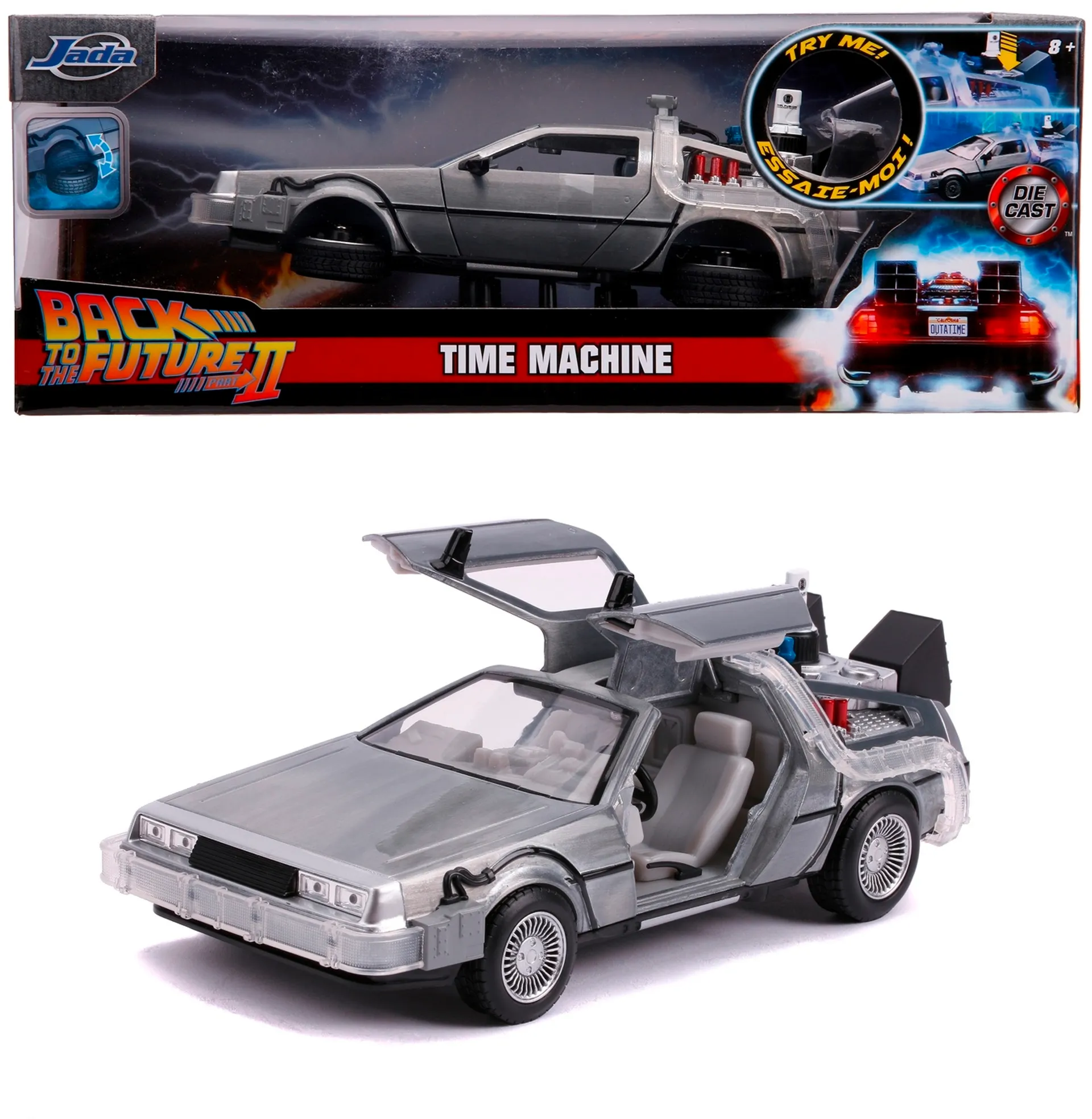 Jada Time Machine Back to the Future 2, 20 cm, 1:24, die-cast, valotoiminto - 1