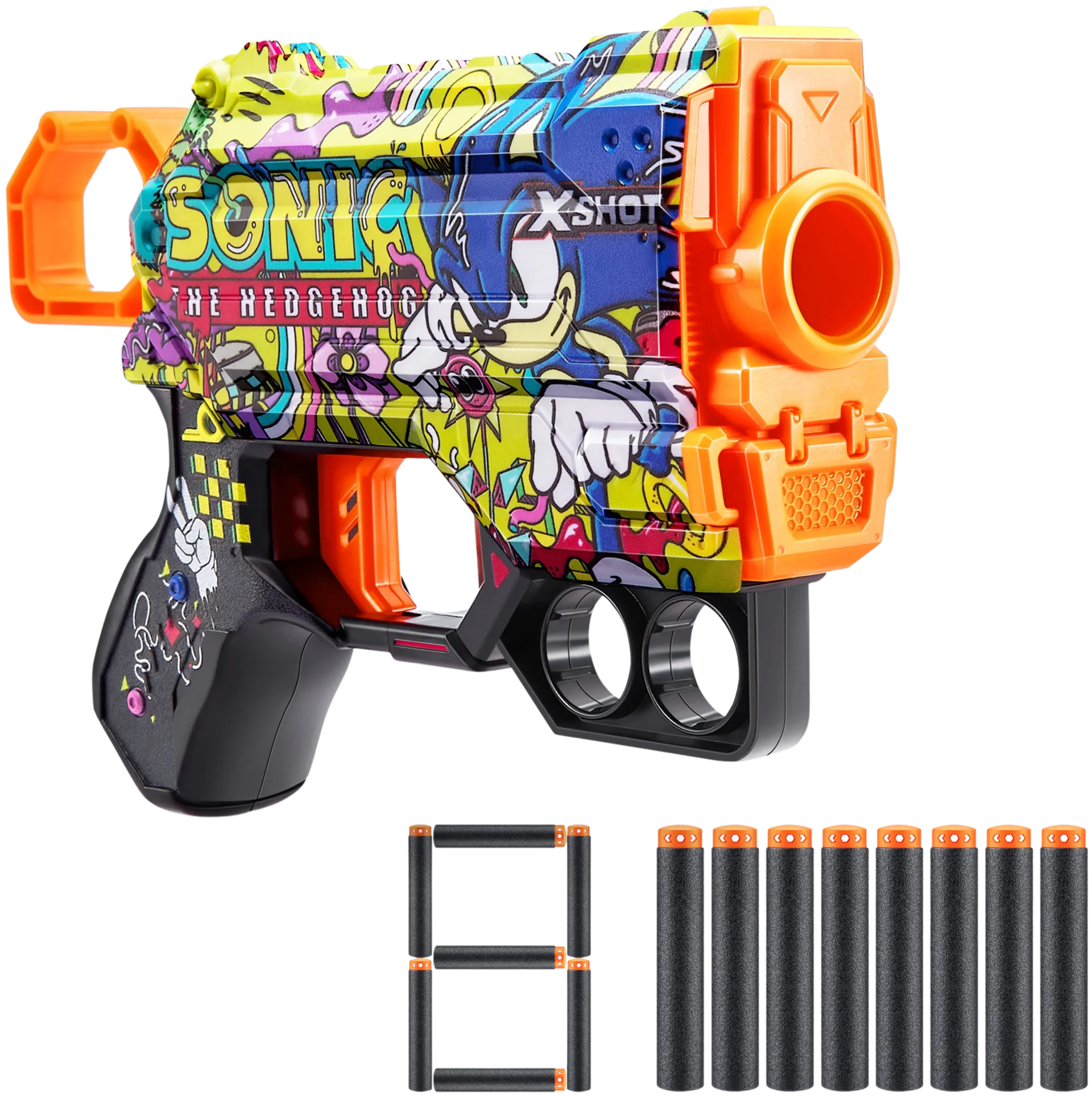 X-Shot leikkiase Skins Menace Sonic 8 ammusta - 1