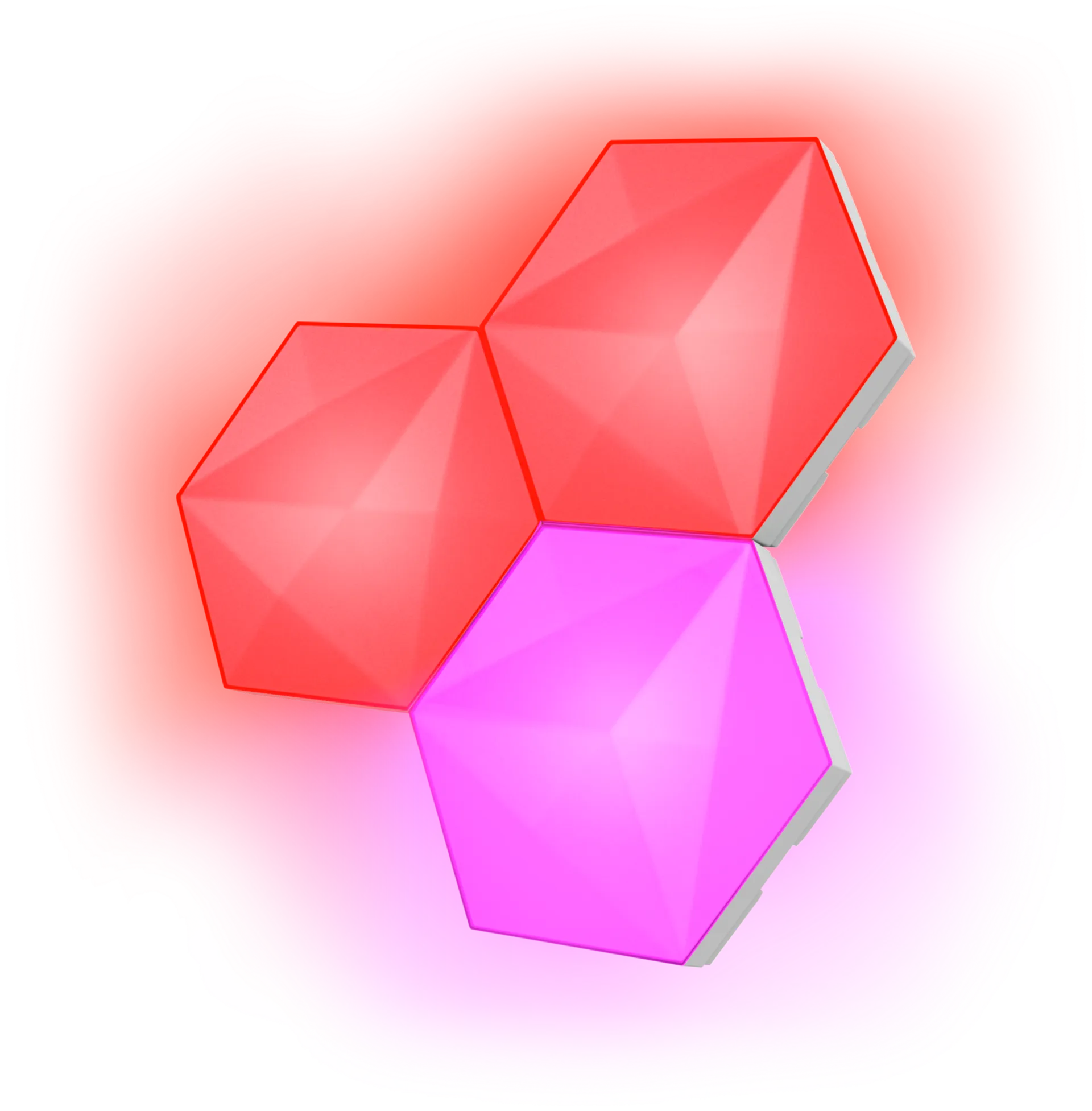 Trust Valopaneelin 3kpl lisäpakkaus GXT 903 Vybz RGB Hexagon - 1