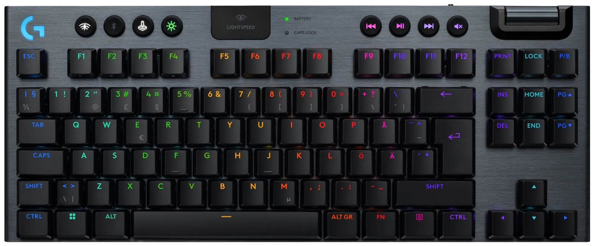 Logitech g915 x lightspeed tkl langaton pelinäppäimistö tactile musta - 1