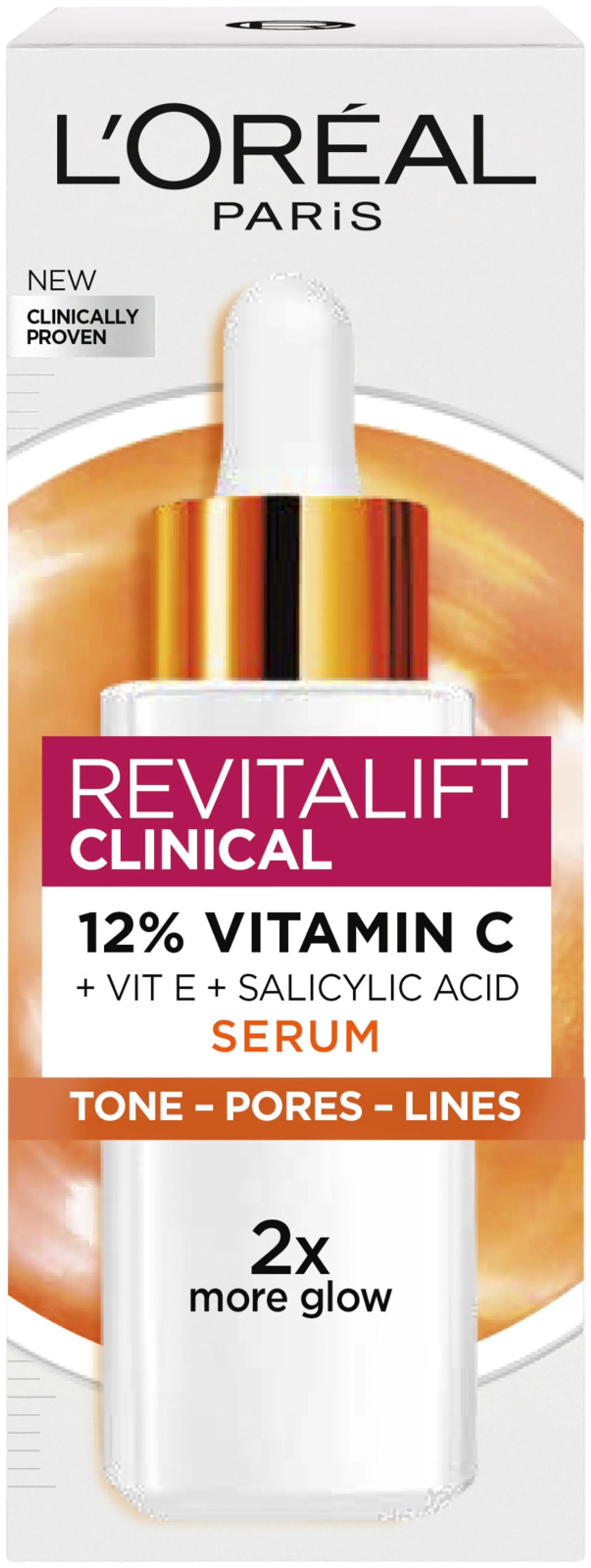 L'Oréal Paris Revitalift Clinical 12% Pure Vitamin C Serum seerumi normaalille iholle 30ml - 2