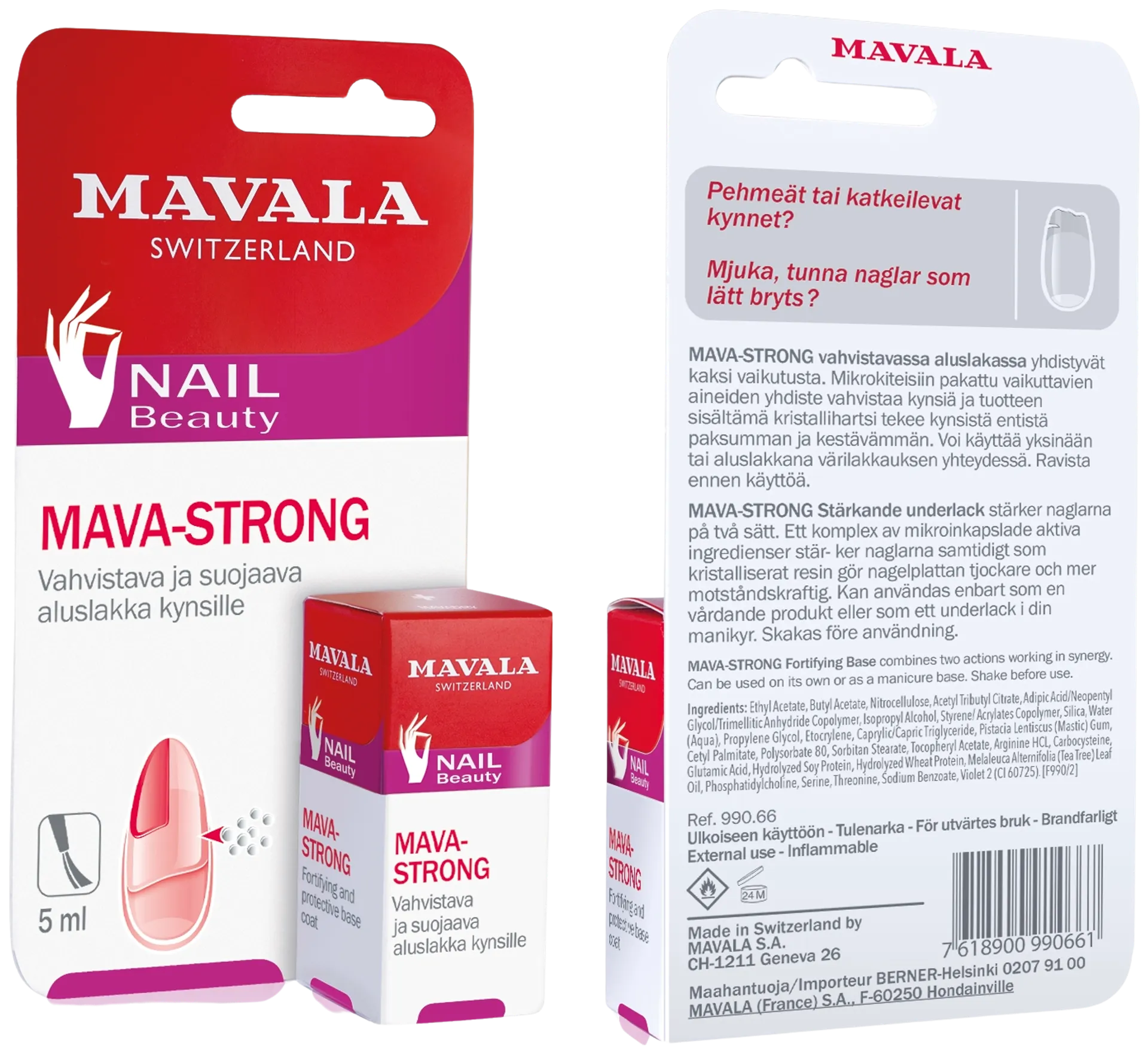 Mavala Mava-Strong vahvistava ja suojaava aluslakka, 5 ml