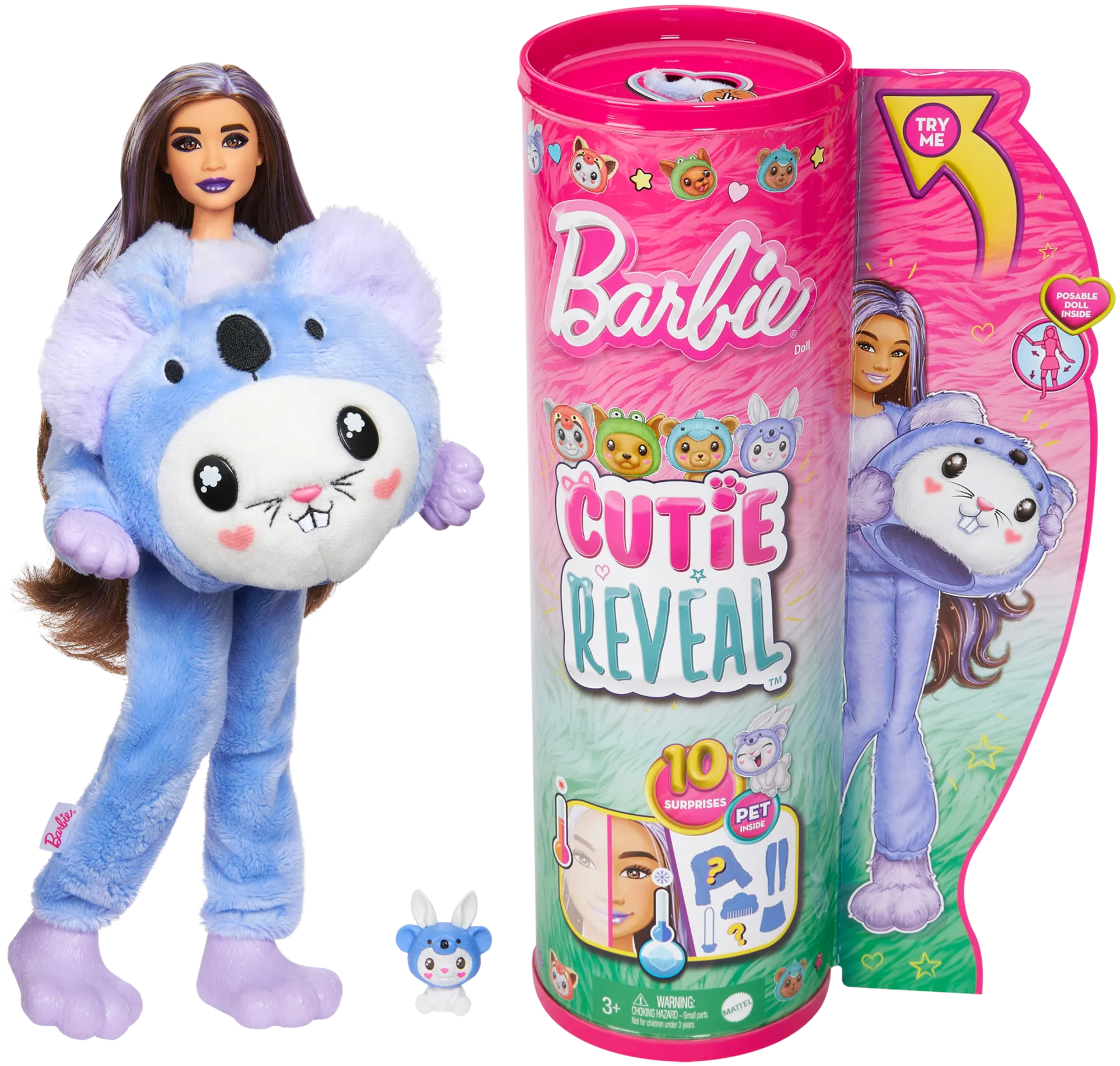 Barbie nukke eläinasussa Cutie Reveal Costume Cuties, erilaisia - 5