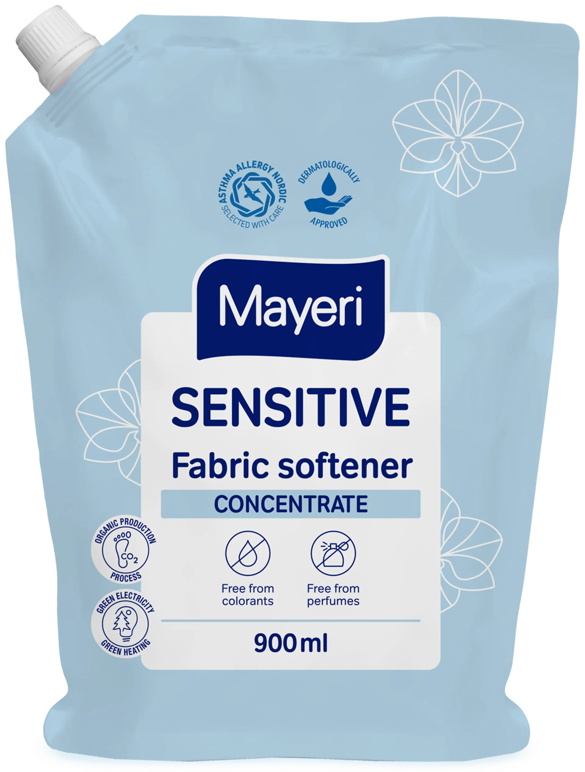 Mayeri sensitive pyykinhuuhteluaine täyttö 900 ml