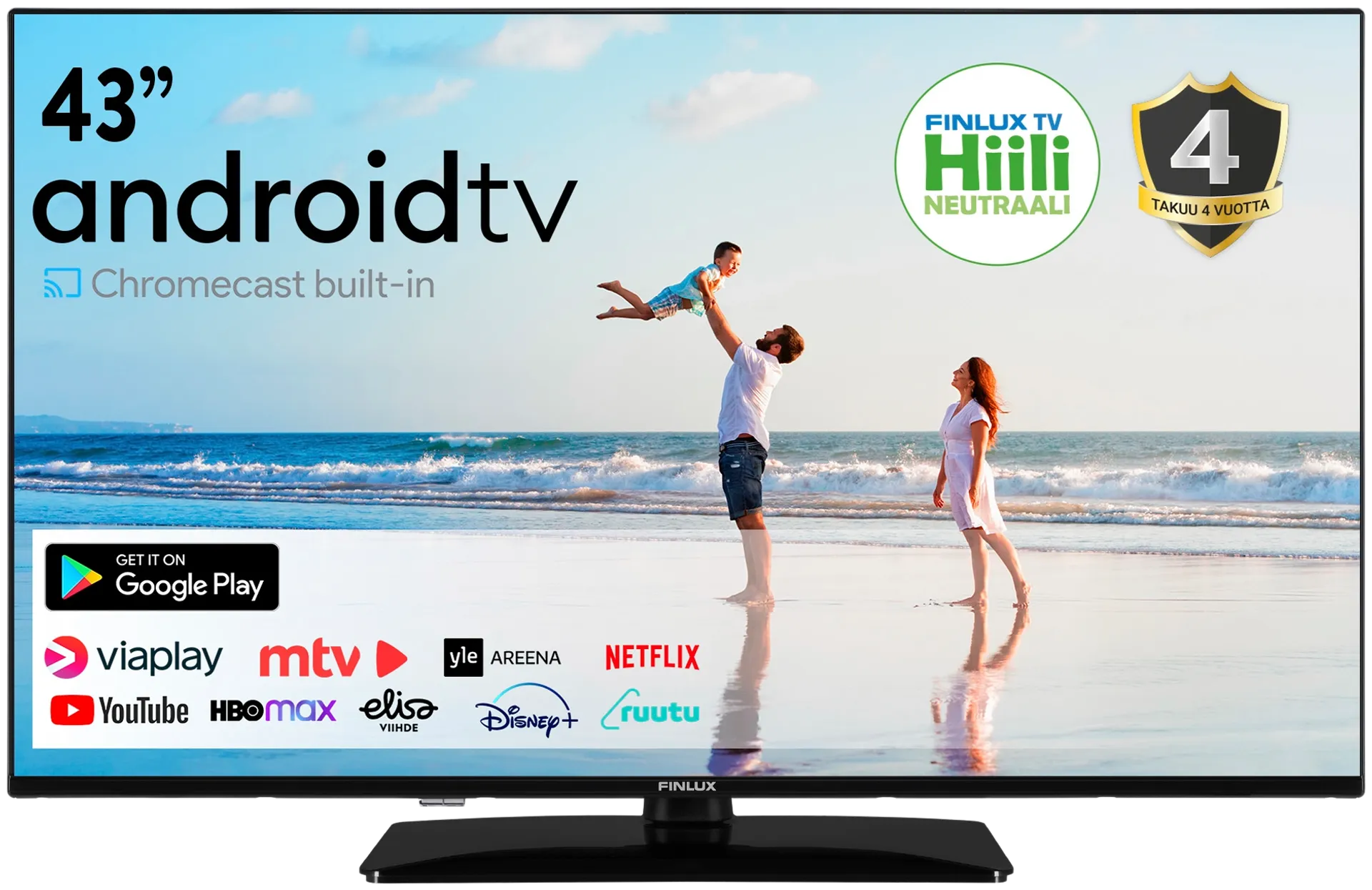 Finlux 43" 4K UHD Android Smart TV 43G9.1ECMI - 2
