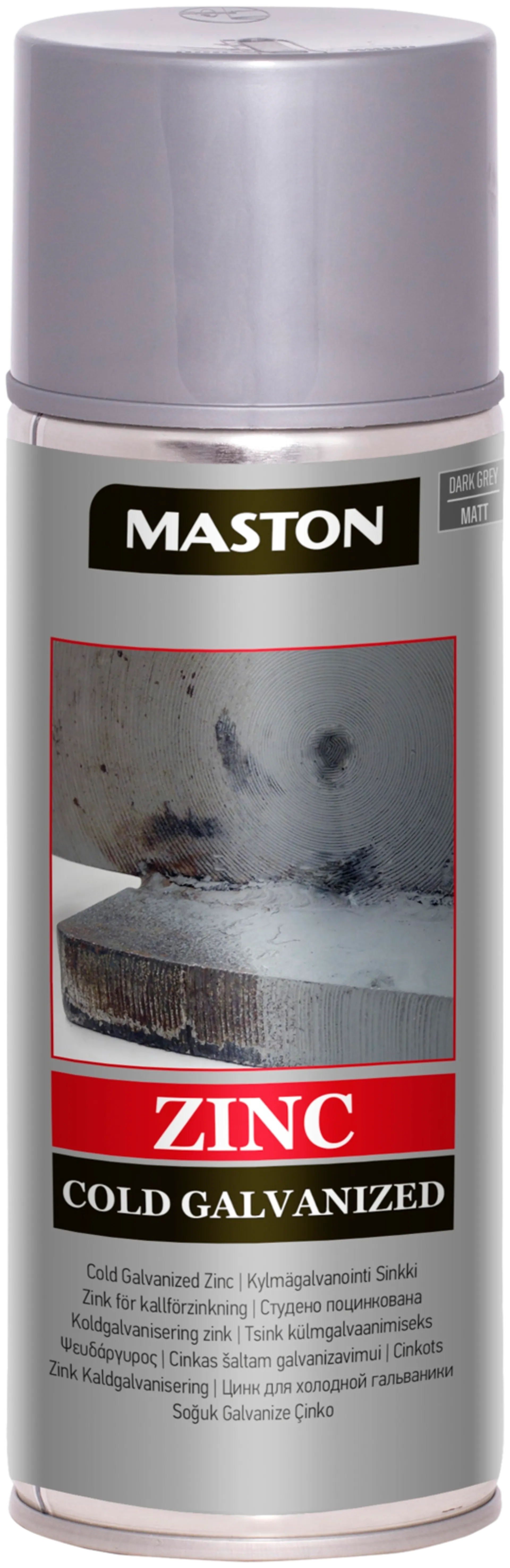 Maston Zinc sinkkispray tummanharmaa 400ml