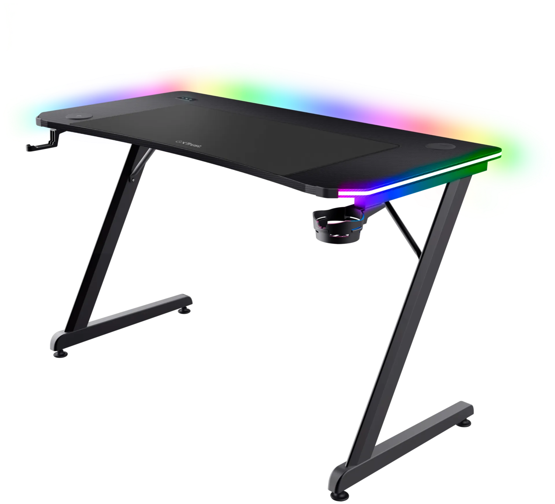 Trust Pelipöytä GXT 710 Luminus RGB valaistu Pro - 1