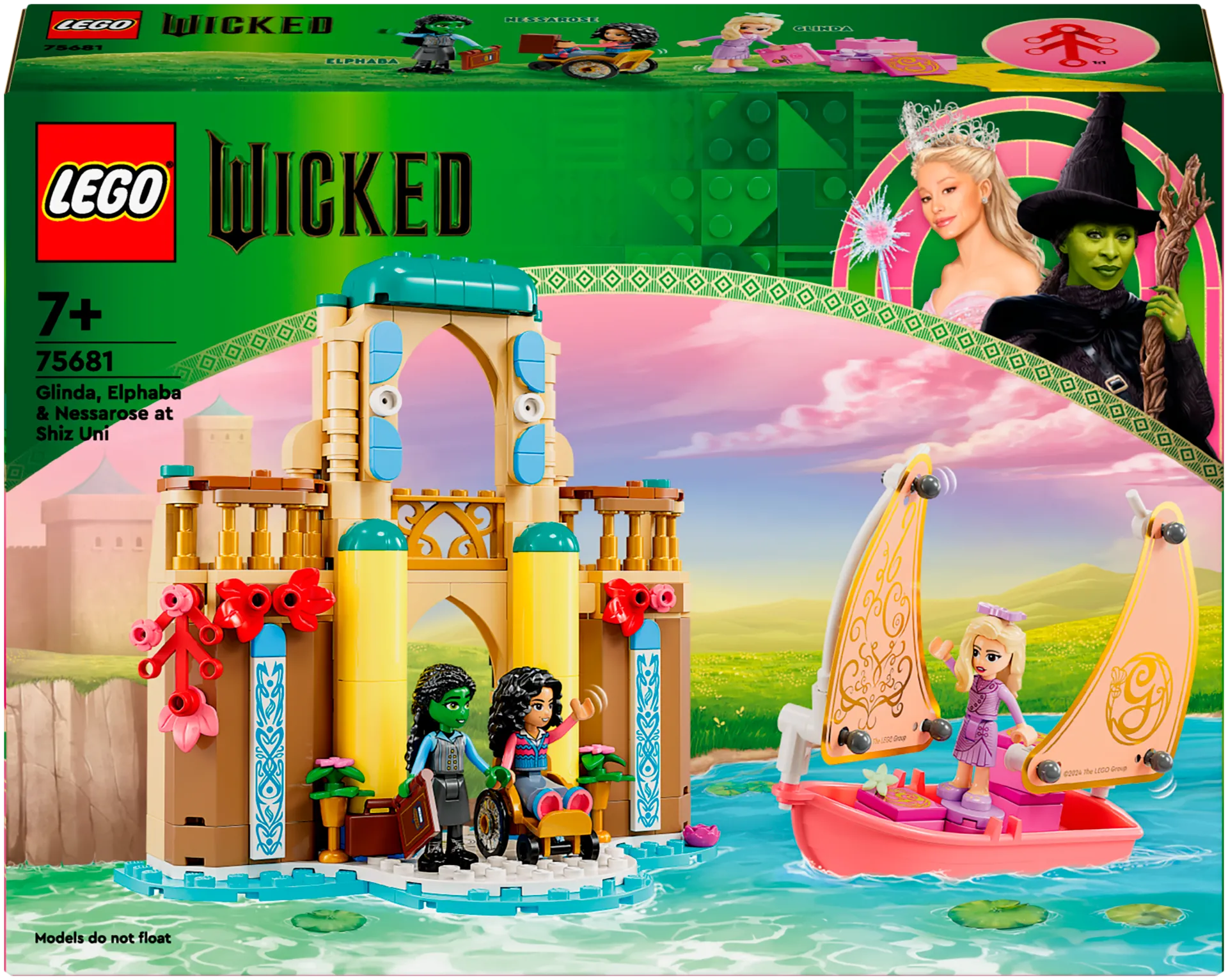 LEGO Wicked Glinda, Elphaba ja Nessarose Shizin yliopistossa, Rakennussetti 75681 - 2