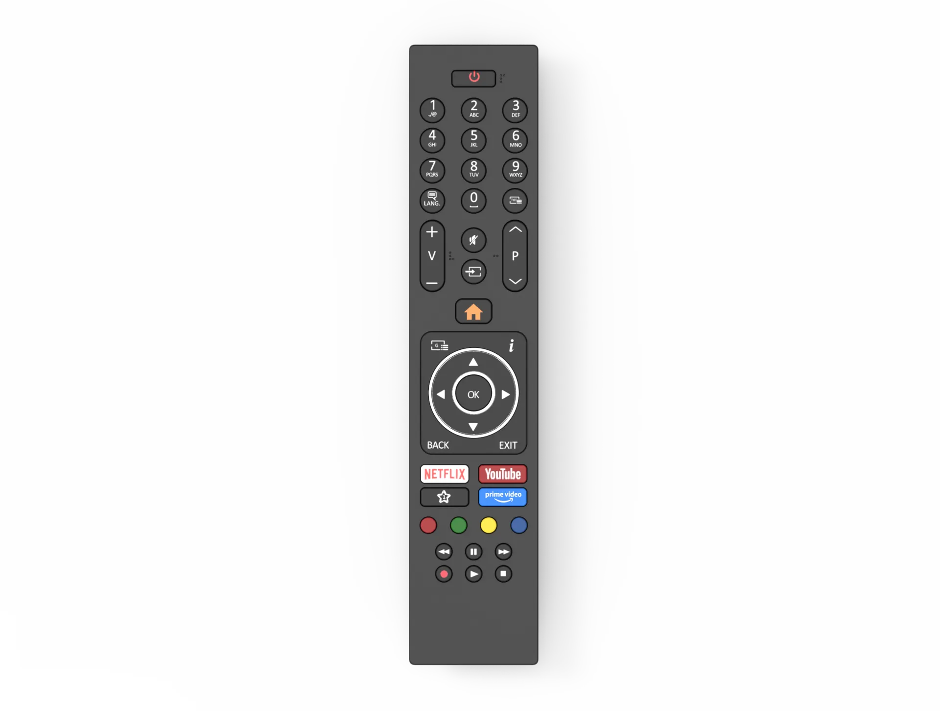 Finlux kaukosäädin Smart TV:lle, ei Android TV:lle - 1