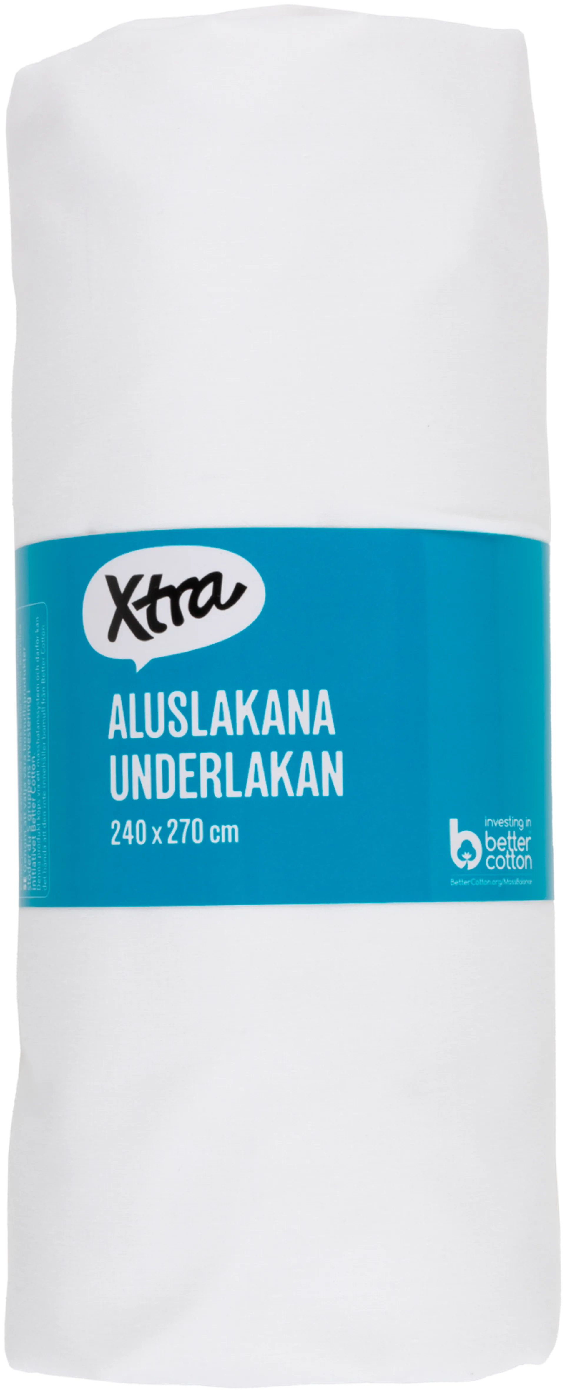 Xtra aluslakana Uni 240 x 270 cm valkoinen