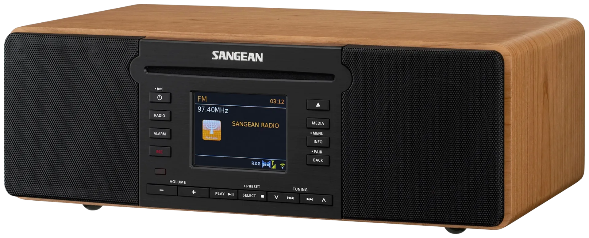 Sangean radio CD-soittimella DDR-66BT pähkinä - 1