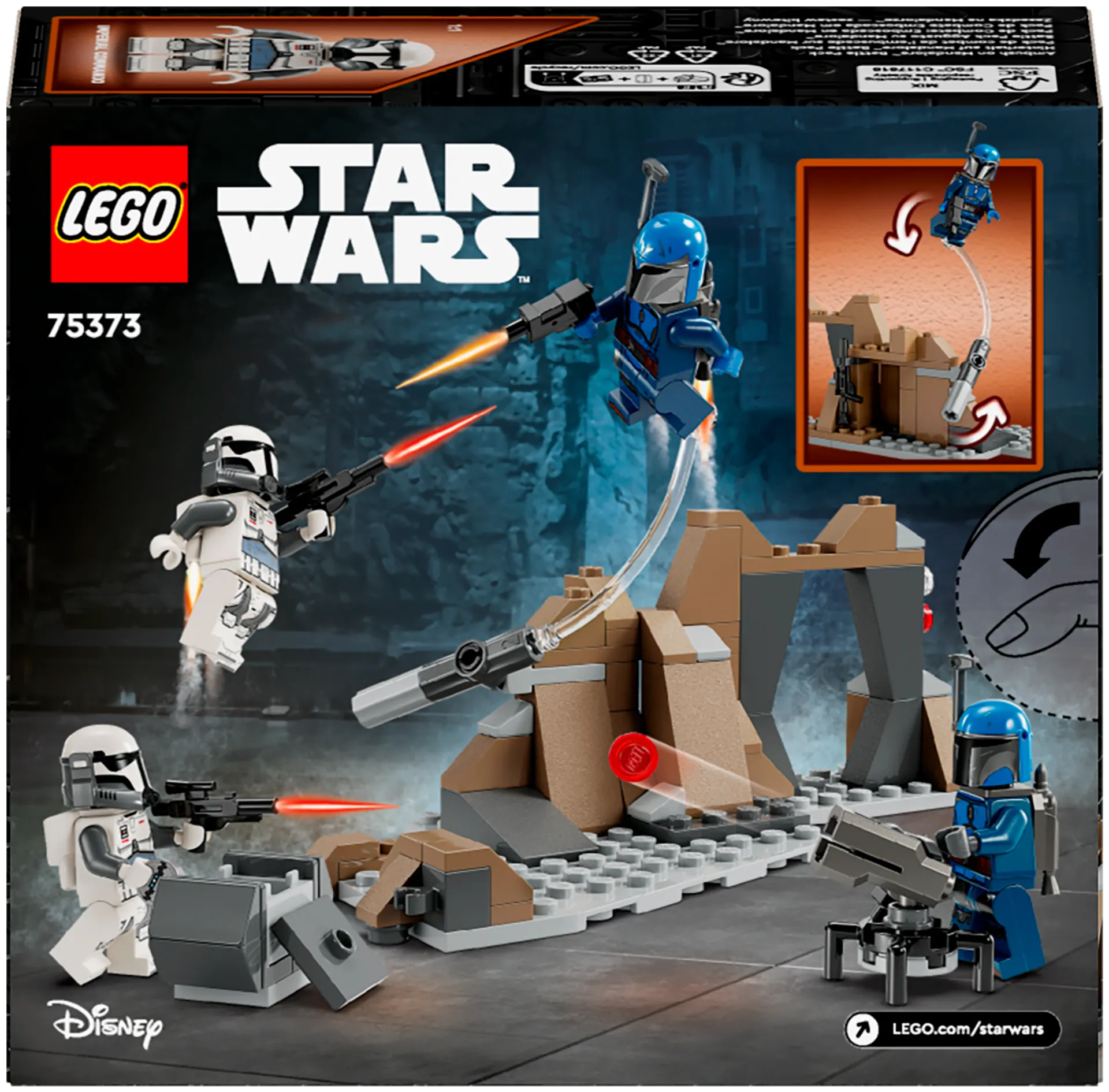 LEGO Star Wars 75373 Väijytys Mandalorella – taistelupakkaus - 3