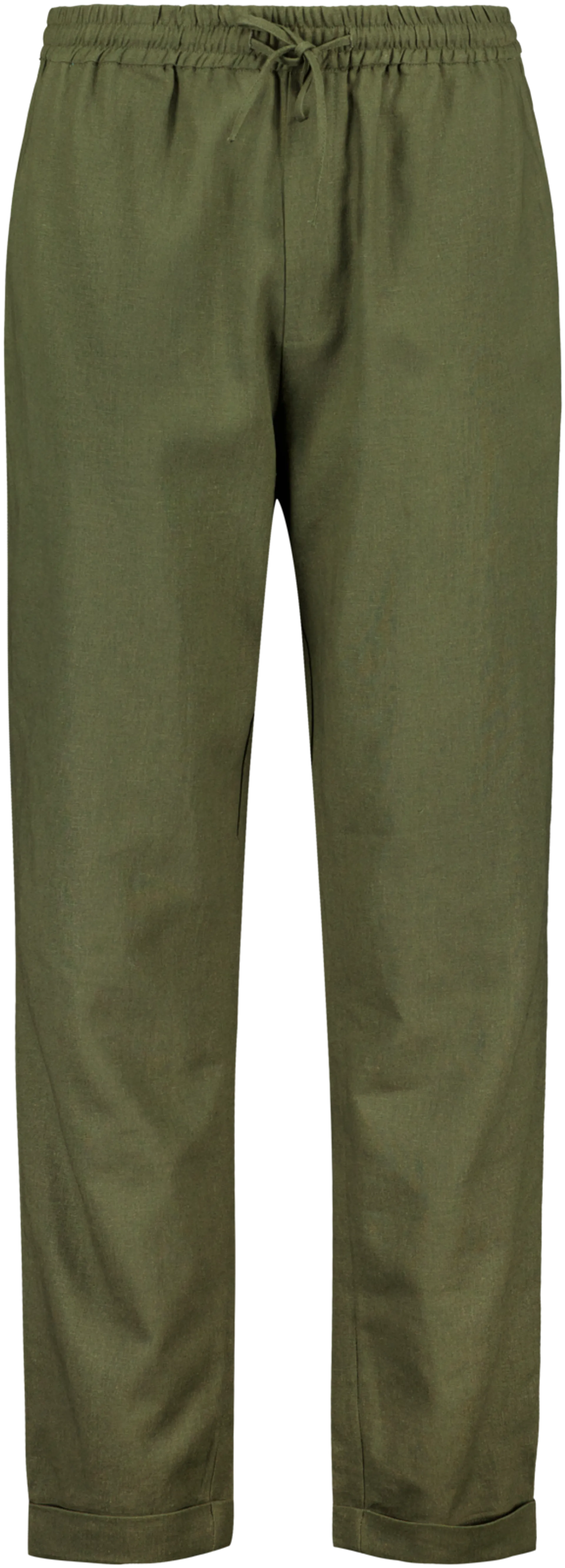 London Fog miesten housut pellavasekoitetta 202LF15245 - Olive green - 1