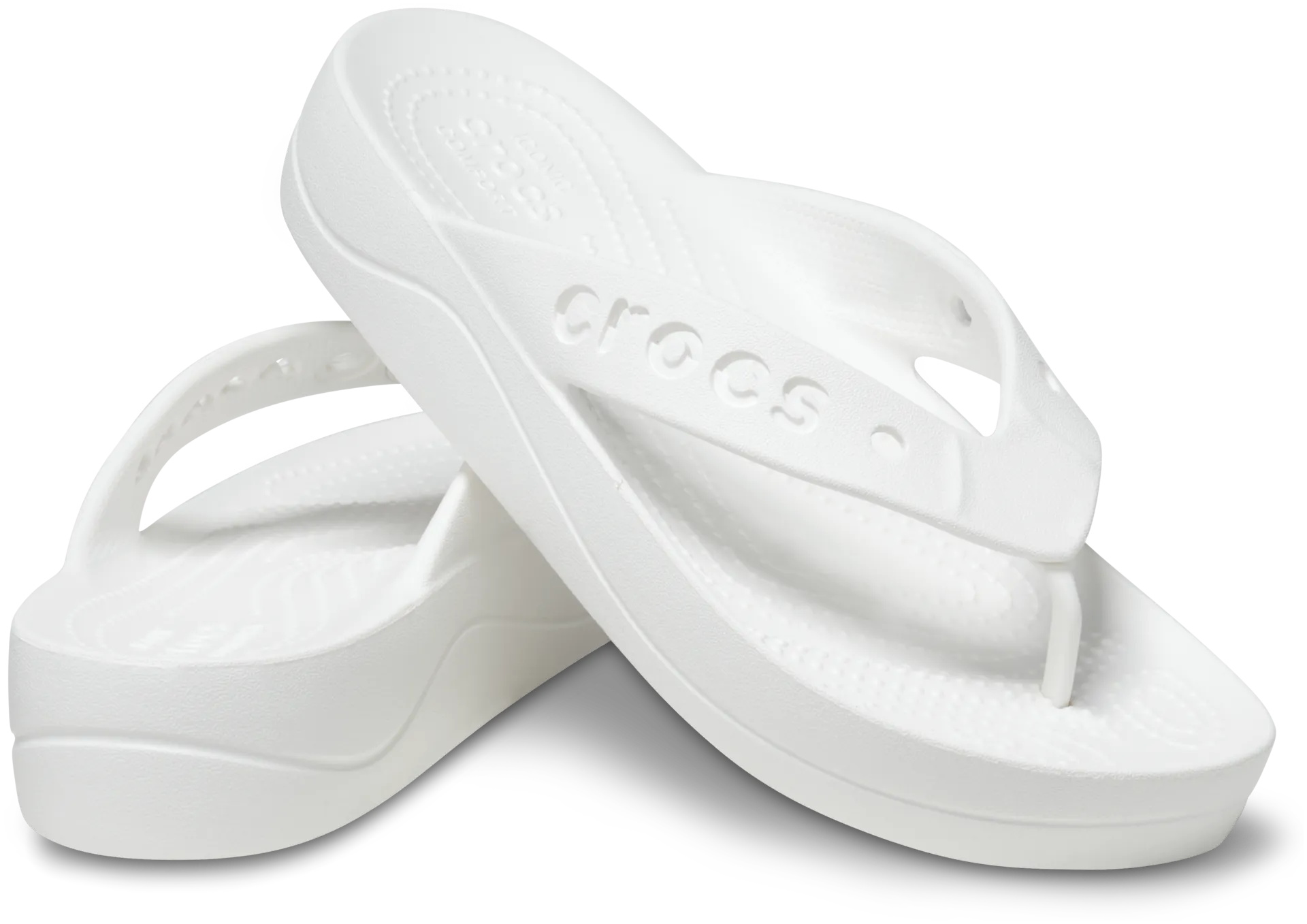 Crocs naisten sandaali Baya Platform Flip - WHITE - 1