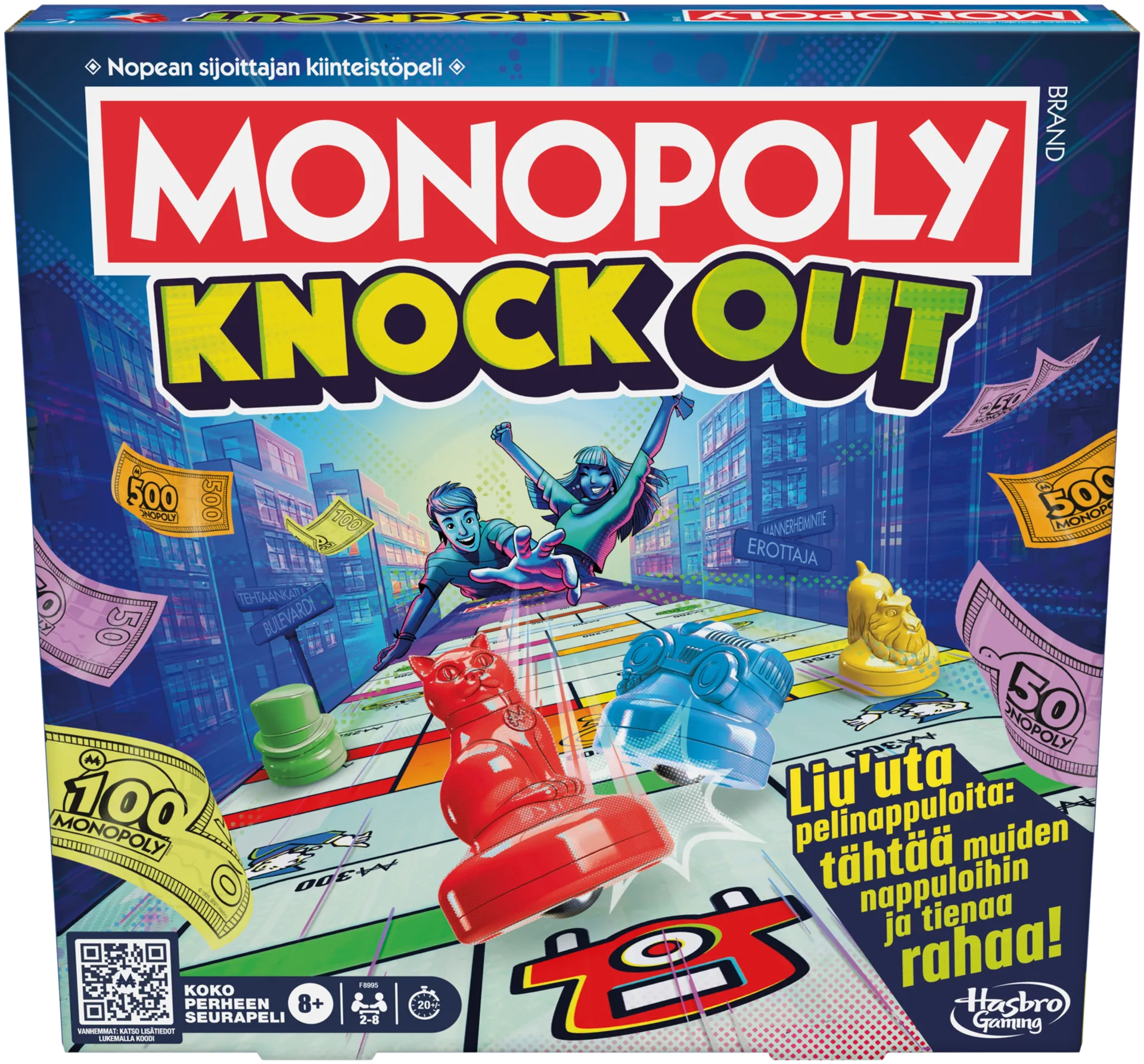 Monopoly lautapeli Knockout (suomenkielinen) - 1