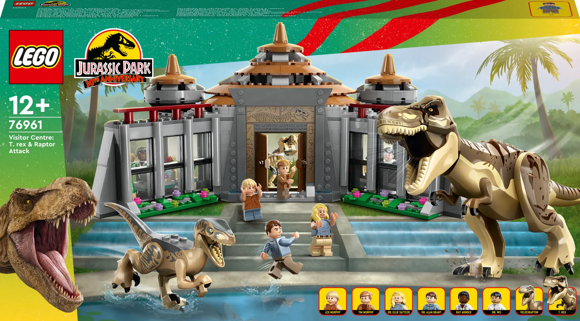 LEGO® Jurassic World™ 76961 Vierailijakeskus: T-rexin ja Raptorin hyökkäys - 1