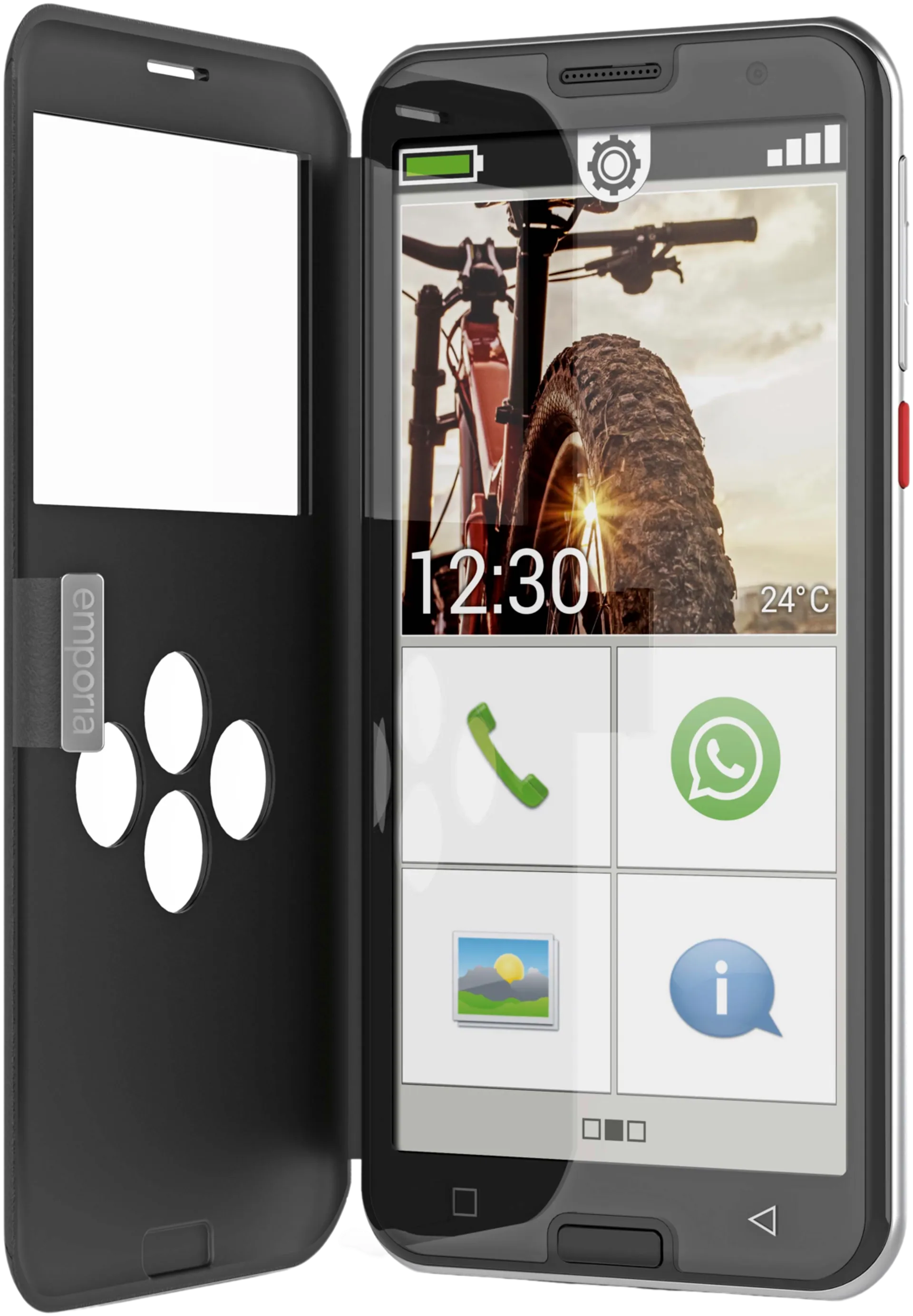 Emporia älypuhelin Smart 5 4G musta - 7