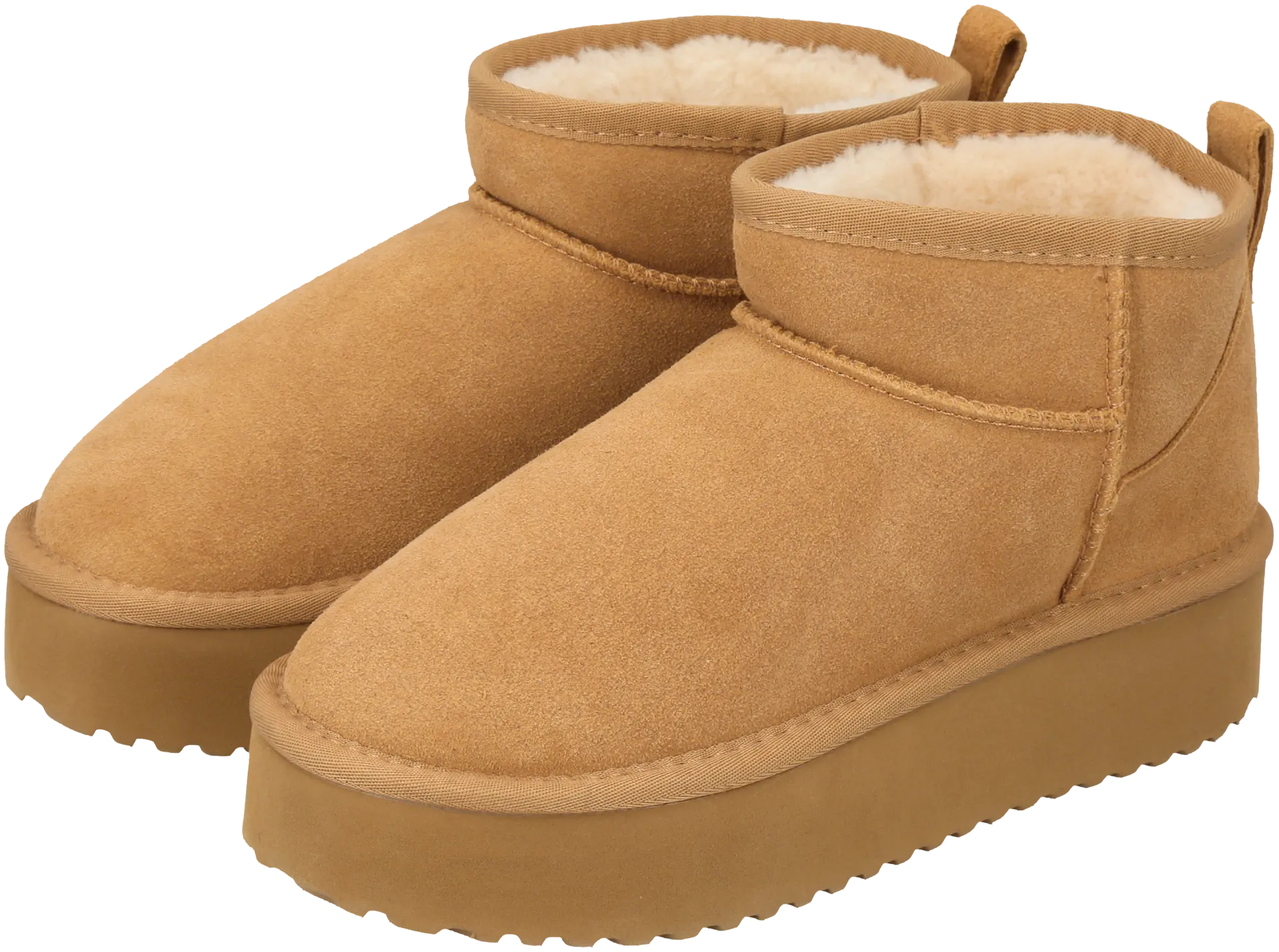 WKLY. naisten nilkkurit Rebecca - Camel Suede - 3