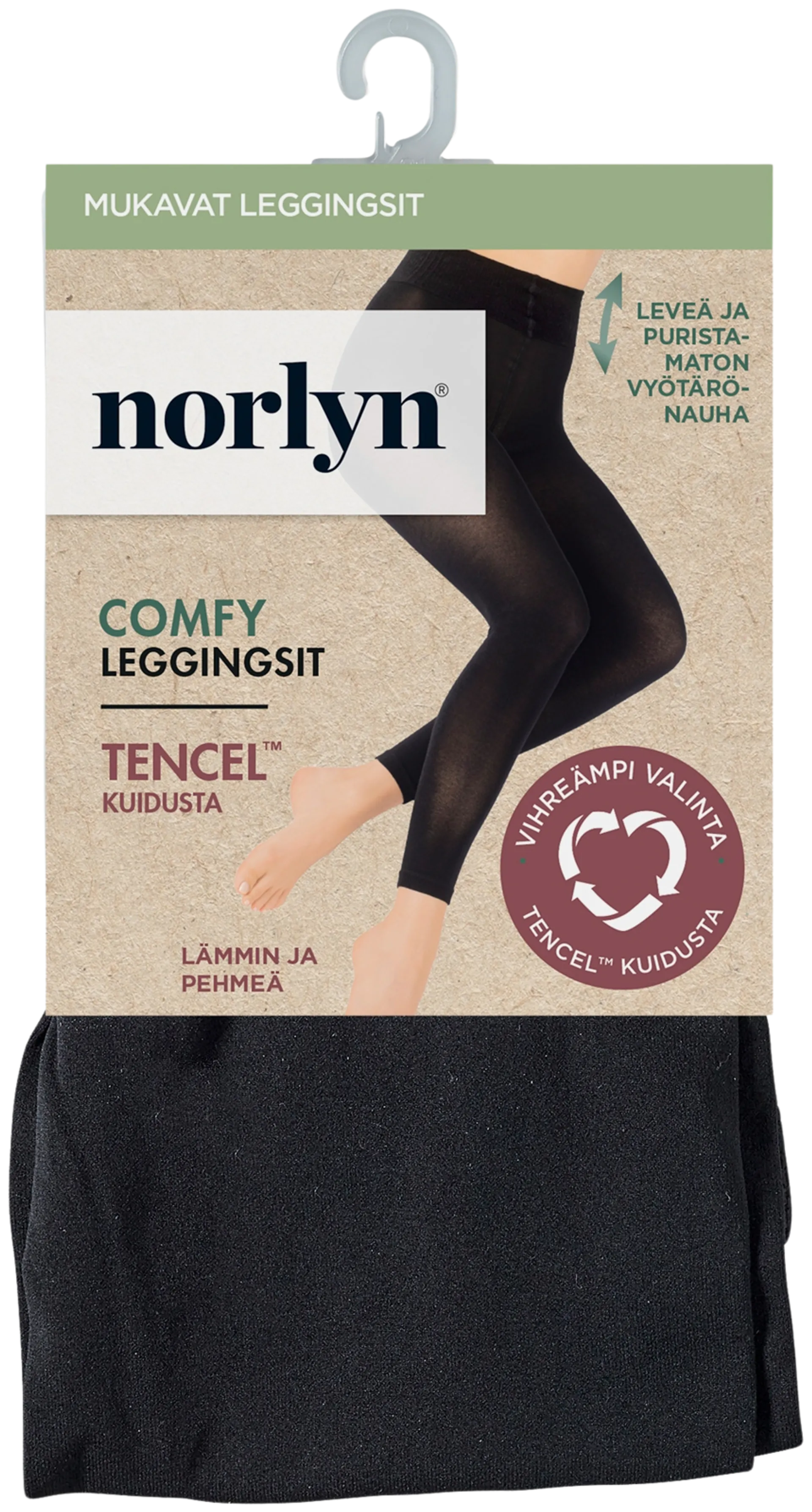 Norlyn Comfy Tencel leggingsit - BLACK - 1