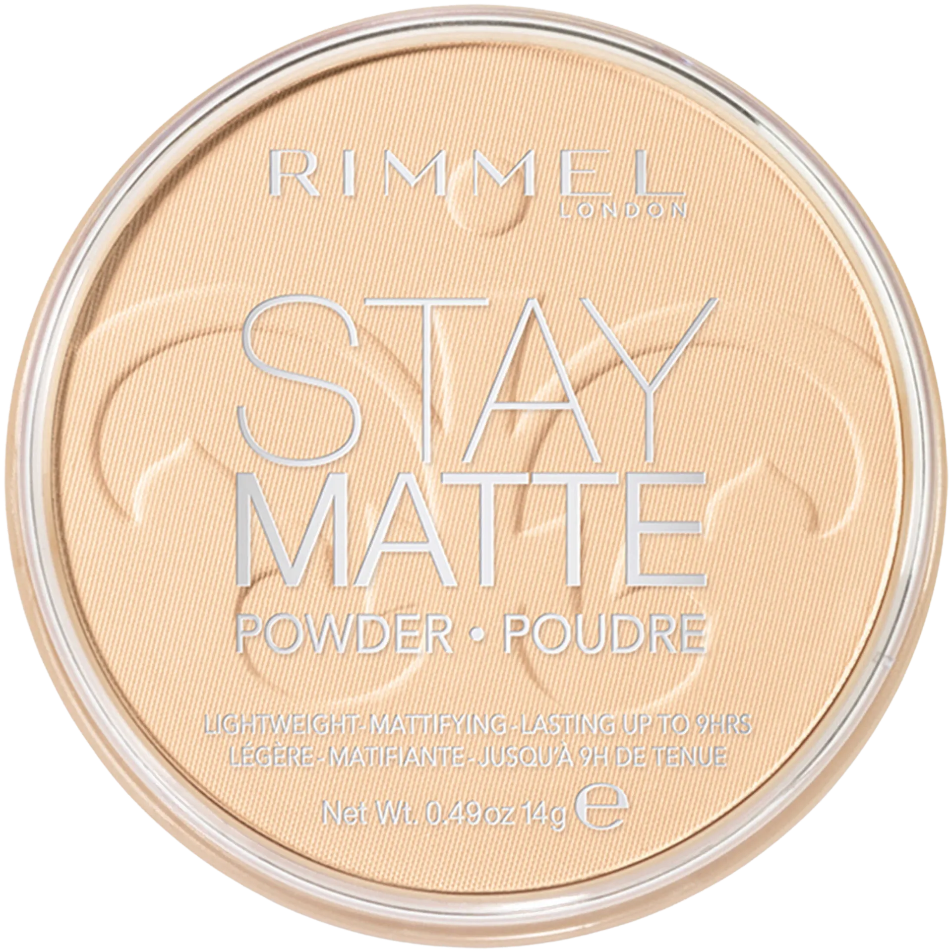 Rimmel 14g Stay Matte Pressed Powder 001 Transparent kivipuuteri - 1
