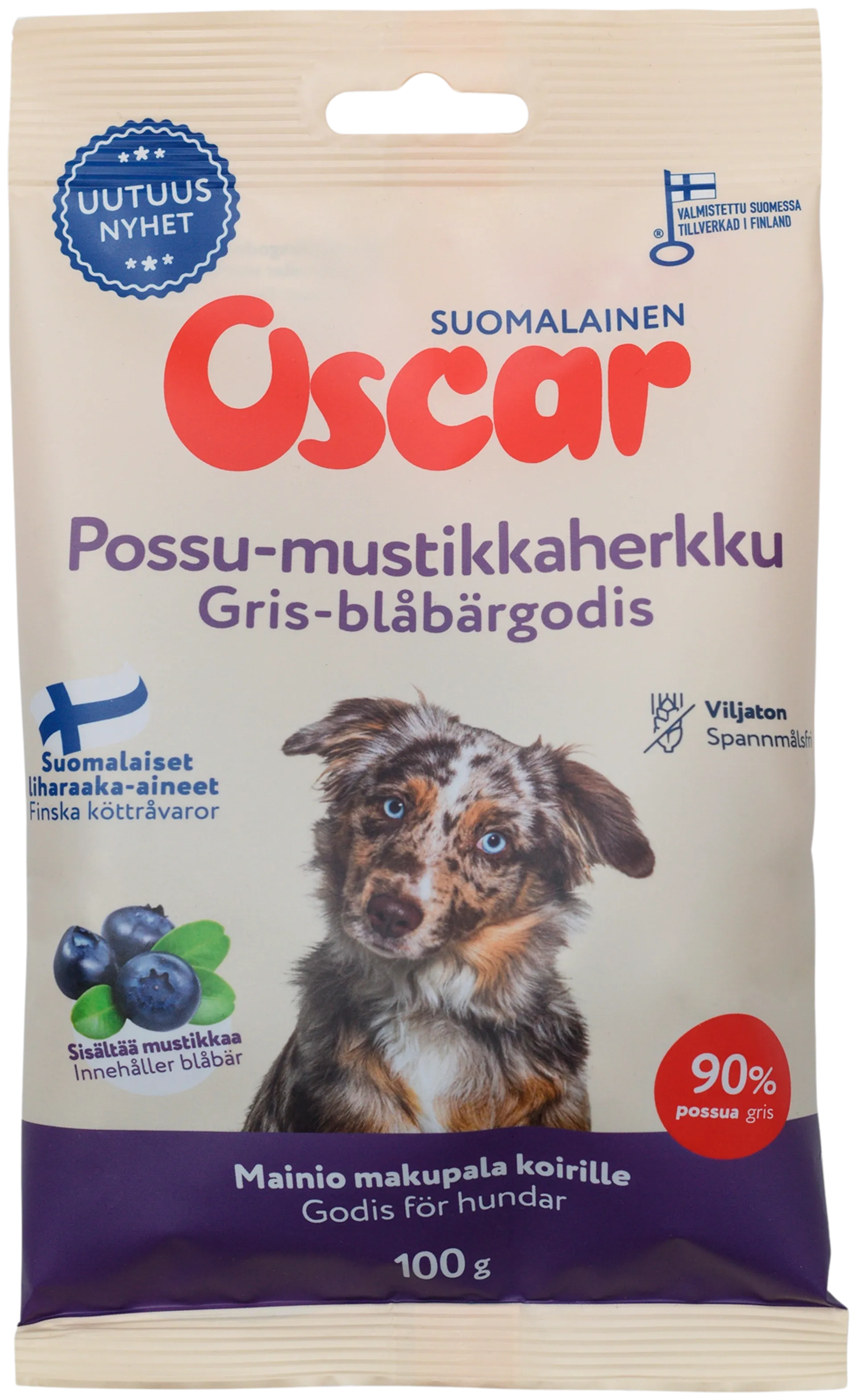 Oscar Possu-mustikkaherkku 100 g