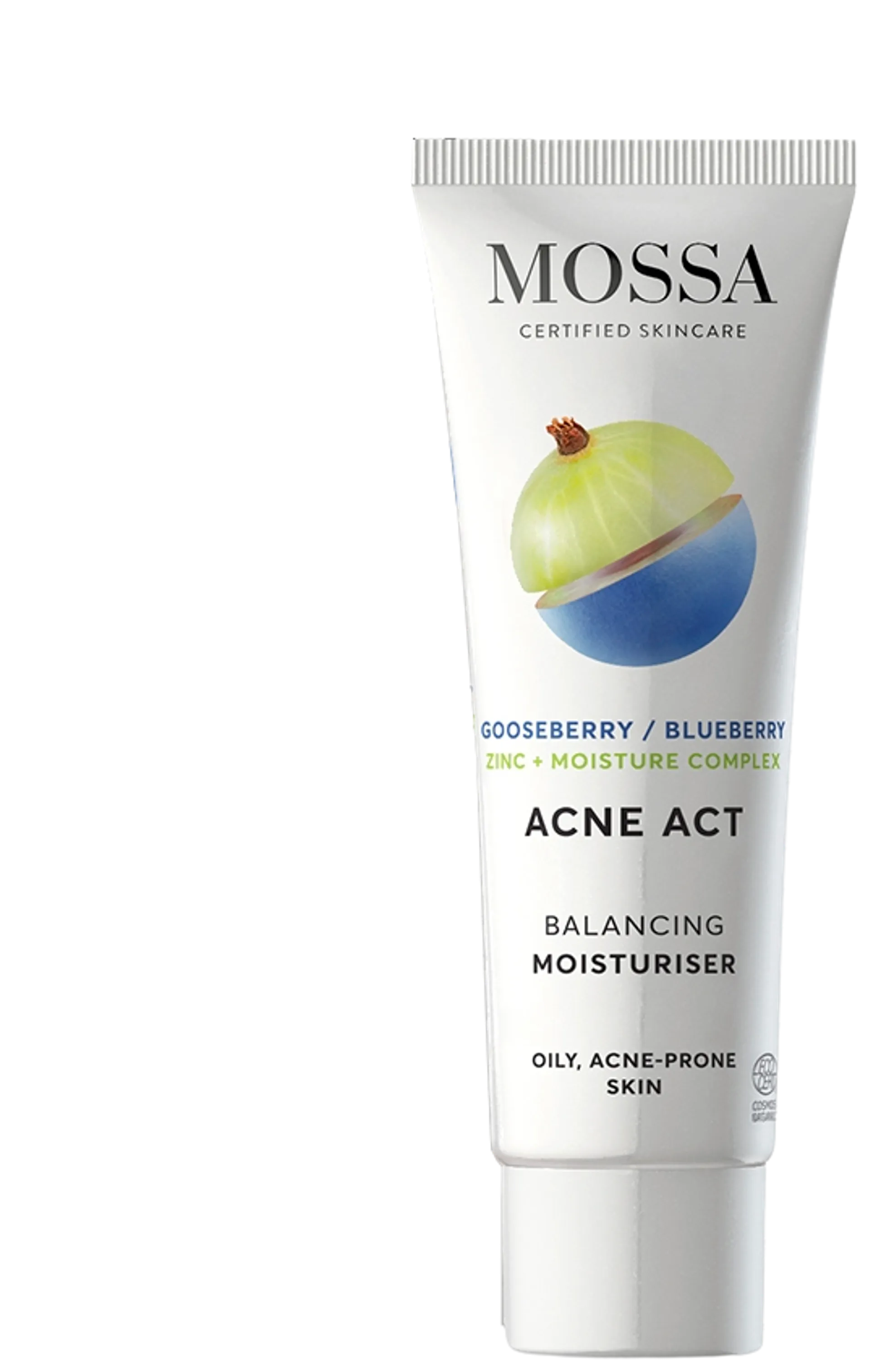 MOSSA Acne Act Kosteusvoide rasvoittuvalle iholle 50ml