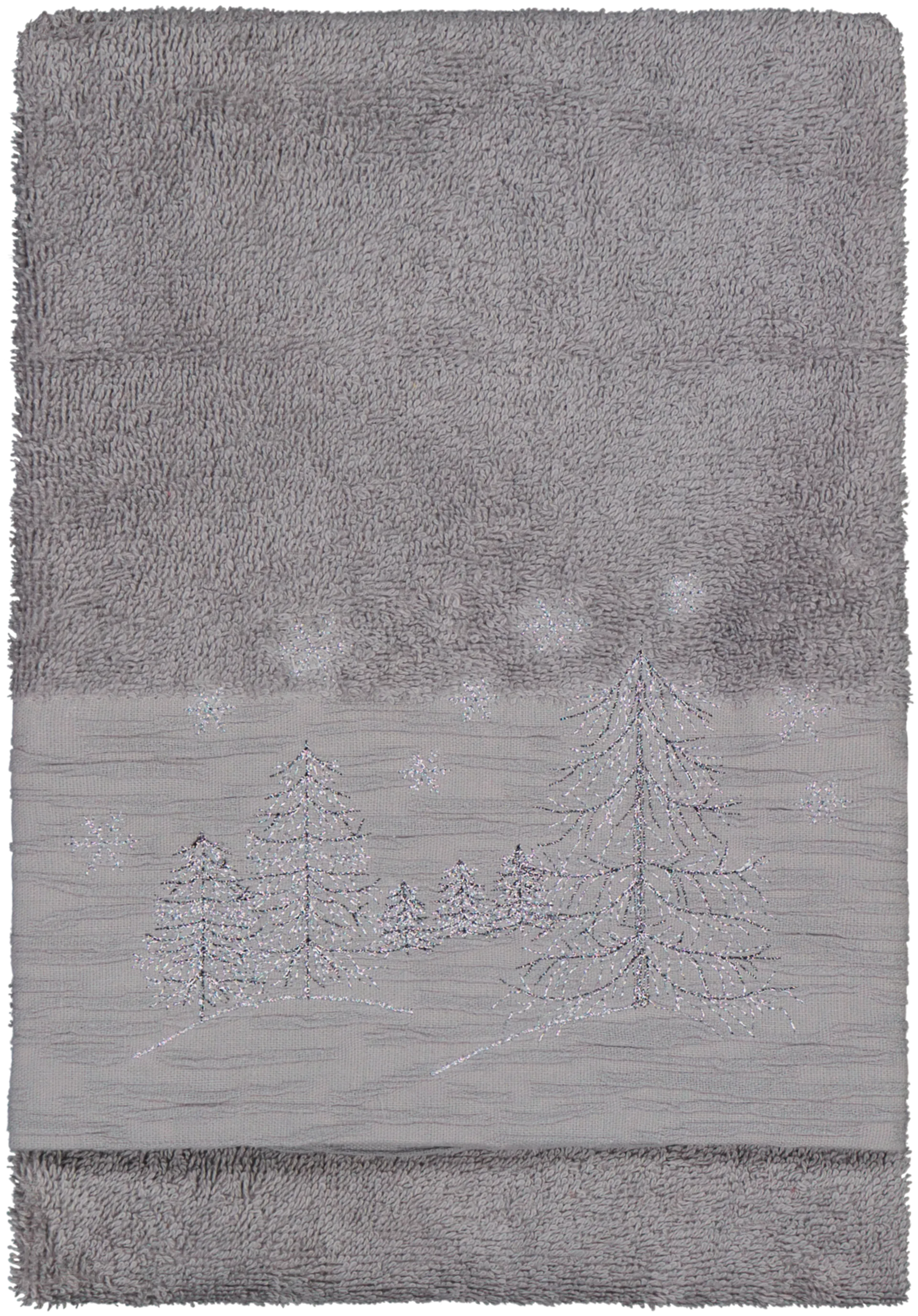 House käsipyyhe Silver trees 50 x 70 cm harmaa - 2