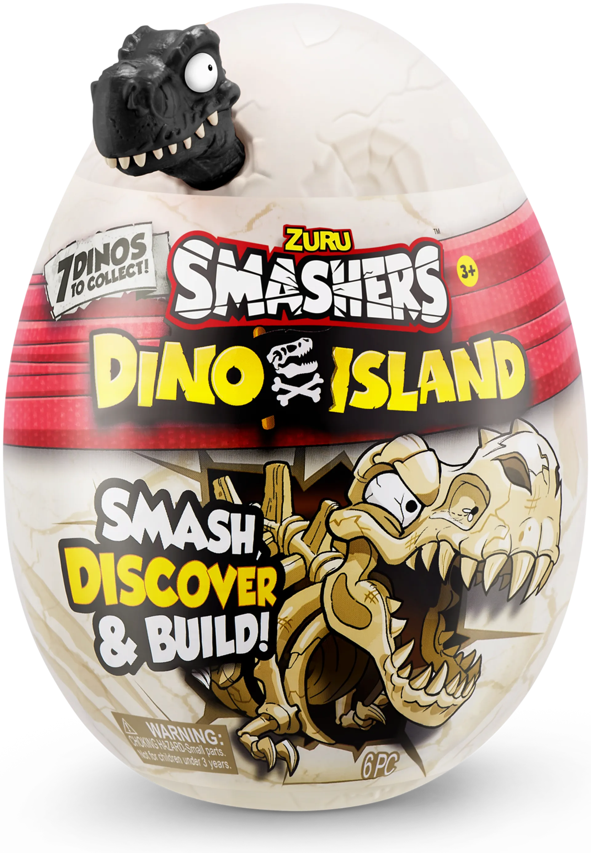 Smashers yllätyslelu Dino Island Nano Egg Series 1, erilaisia - 3